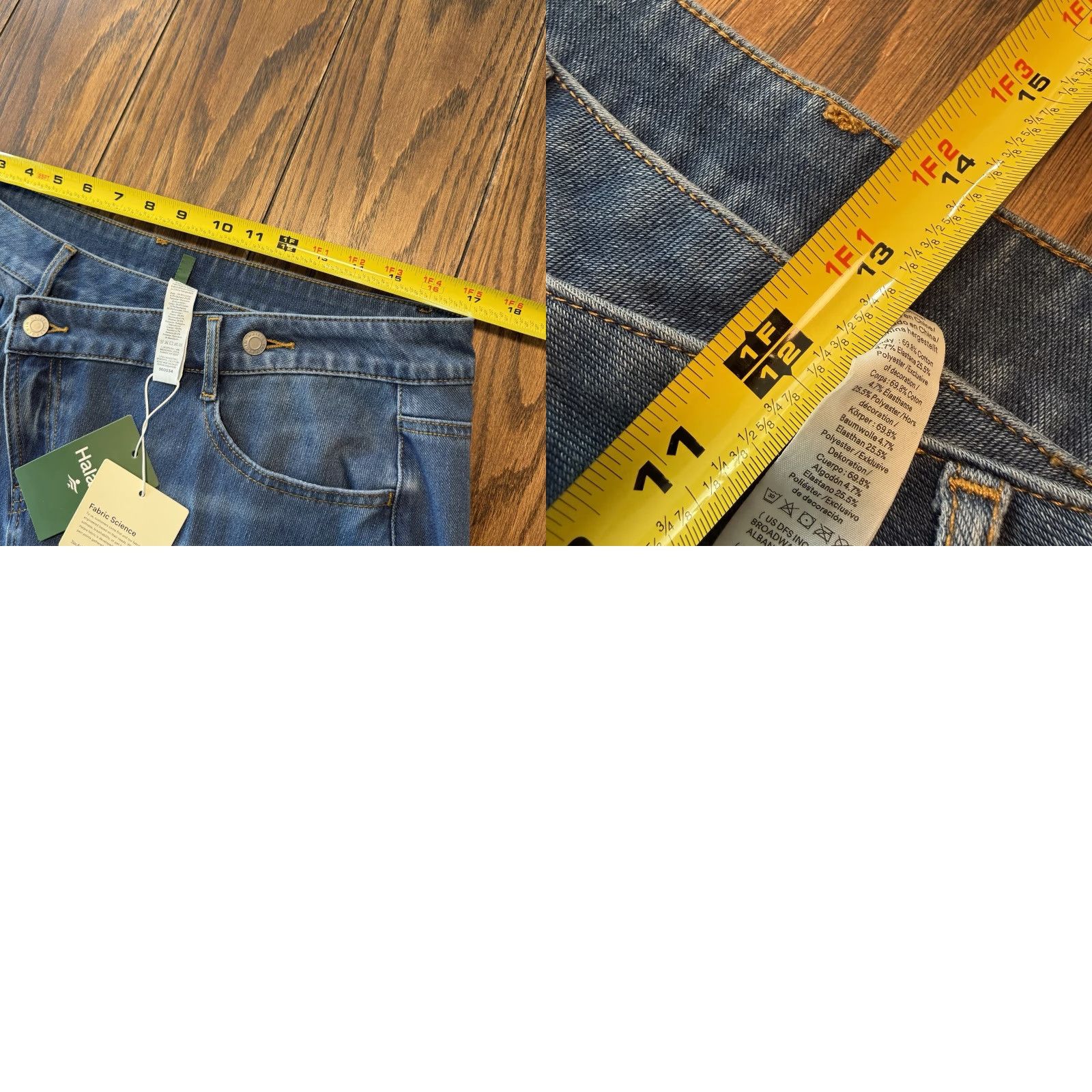 Vintage Halara Jeans Flared Wide Leg High Waisted XL Blue 34x31 Women’s Jeans Pants Pockets Bohemian City Vintage No Size 40" / US 18 - 9 Thumbnail
