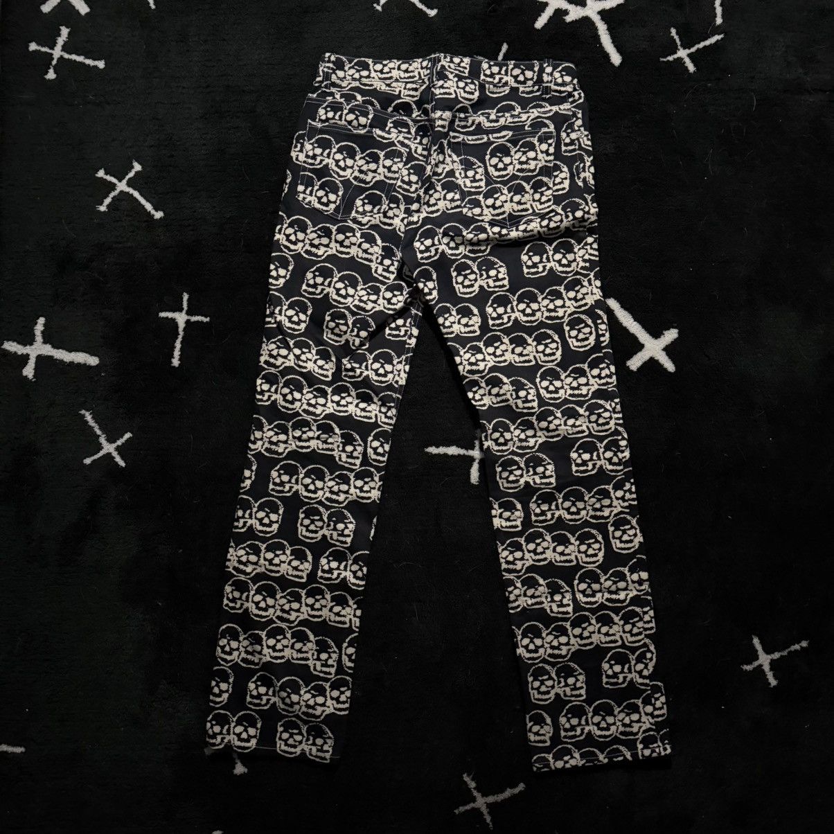 Hysteric Glamour SS99 - Skull Printed Pants Size US 28 / EU 44 - 2 Thumbnail