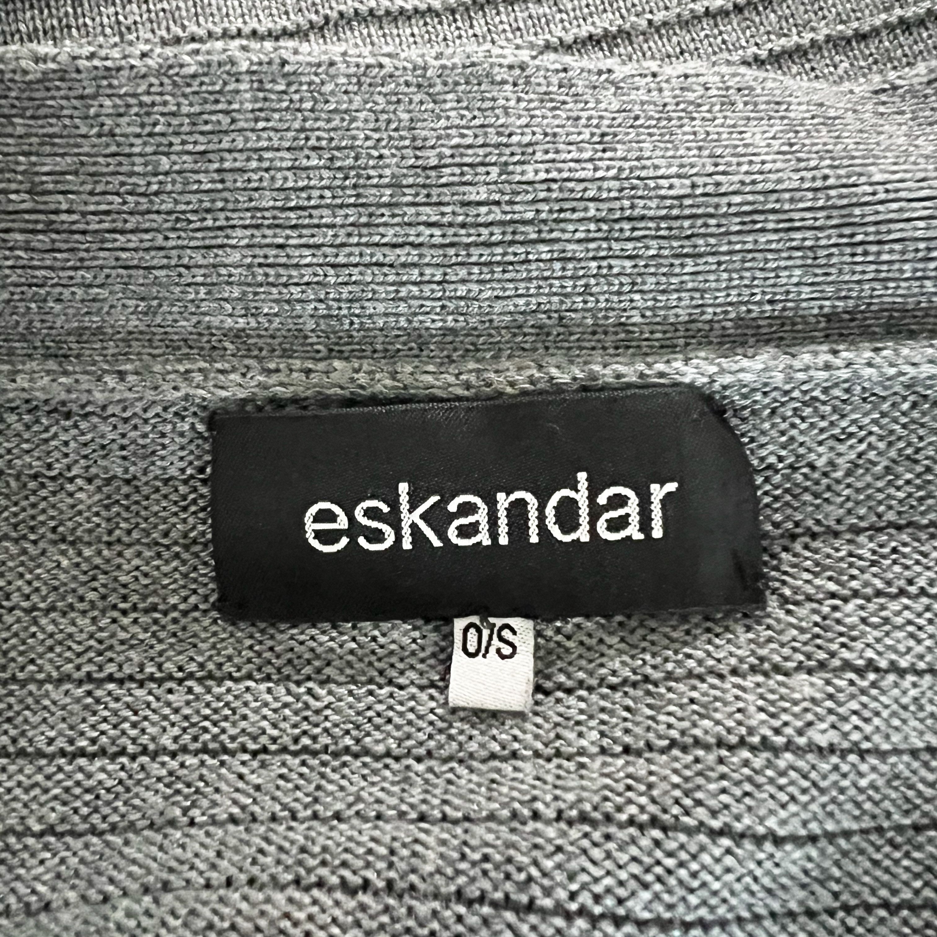 eskandar Eskandar 100% Silk Ribbed Knit Stretch V Size L / US 10 / IT 46 - 2 Thumbnail