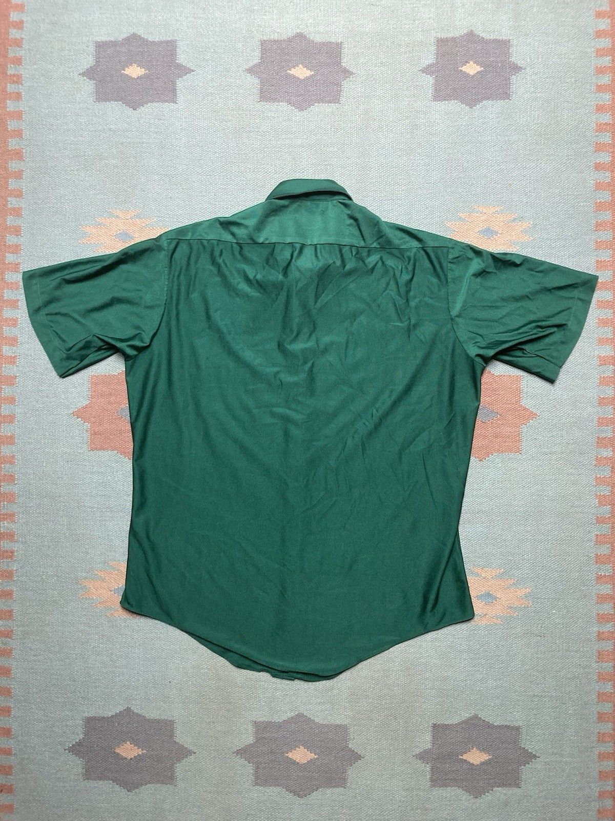 Vintage Vintage 80s polo shirt Hudson’s Detroit polyester? large Size US L / EU 52-54 / 3 - 6 Thumbnail