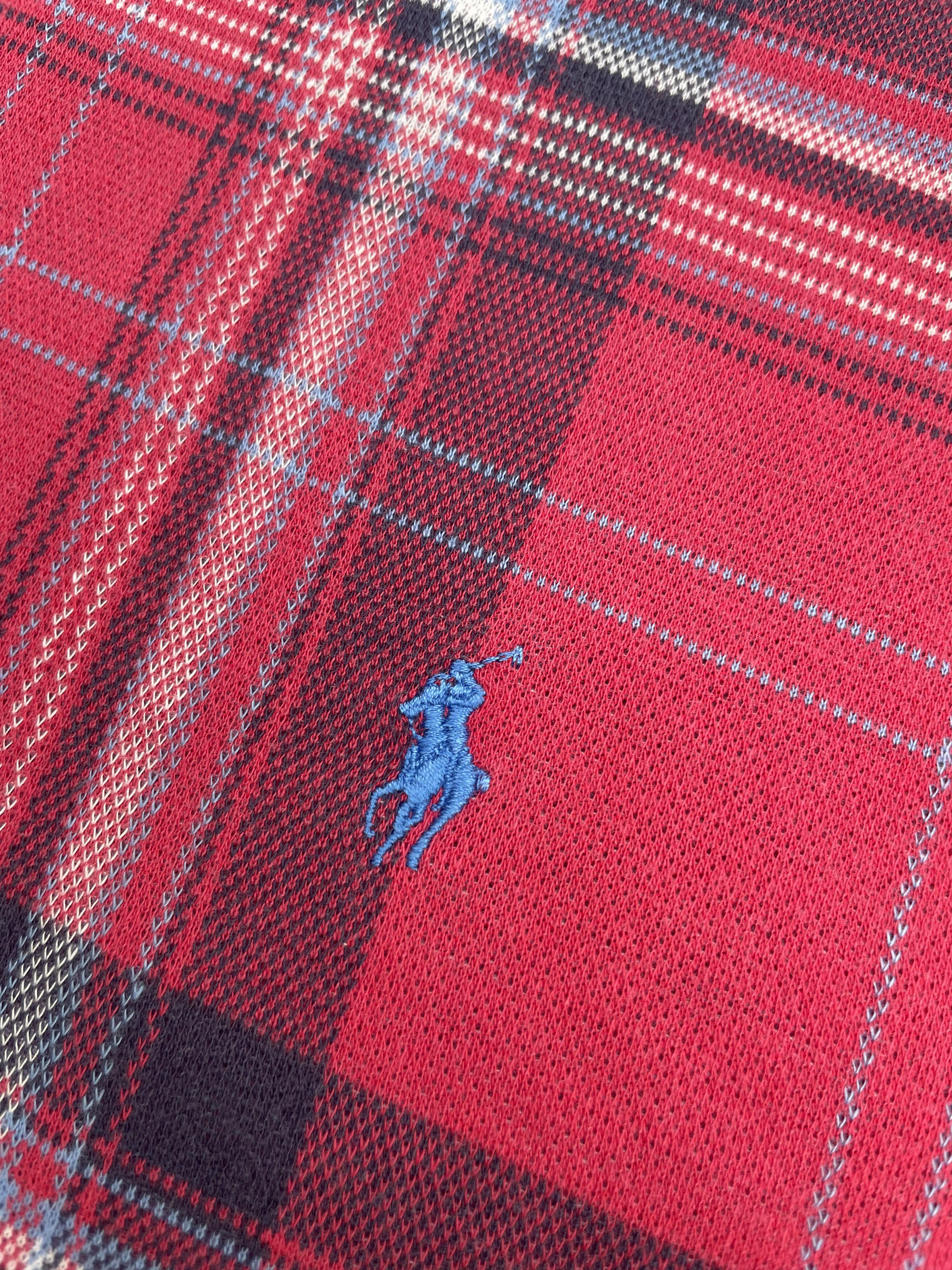 Designer × Polo Ralph Lauren Vintage Polo Ralph Lauren Checkere Polo tshirt Size US M / EU 48-50 / 2 - 8 Thumbnail