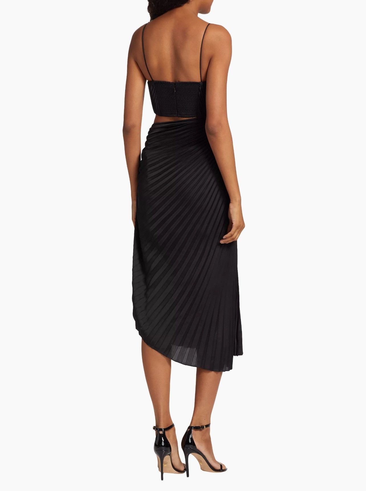 Alice + Olivia Alice + Olivia Pleated Cut-Out Midi-Dress size 0 Size XS / US 0-2 / IT 36-38 - 5 Thumbnail