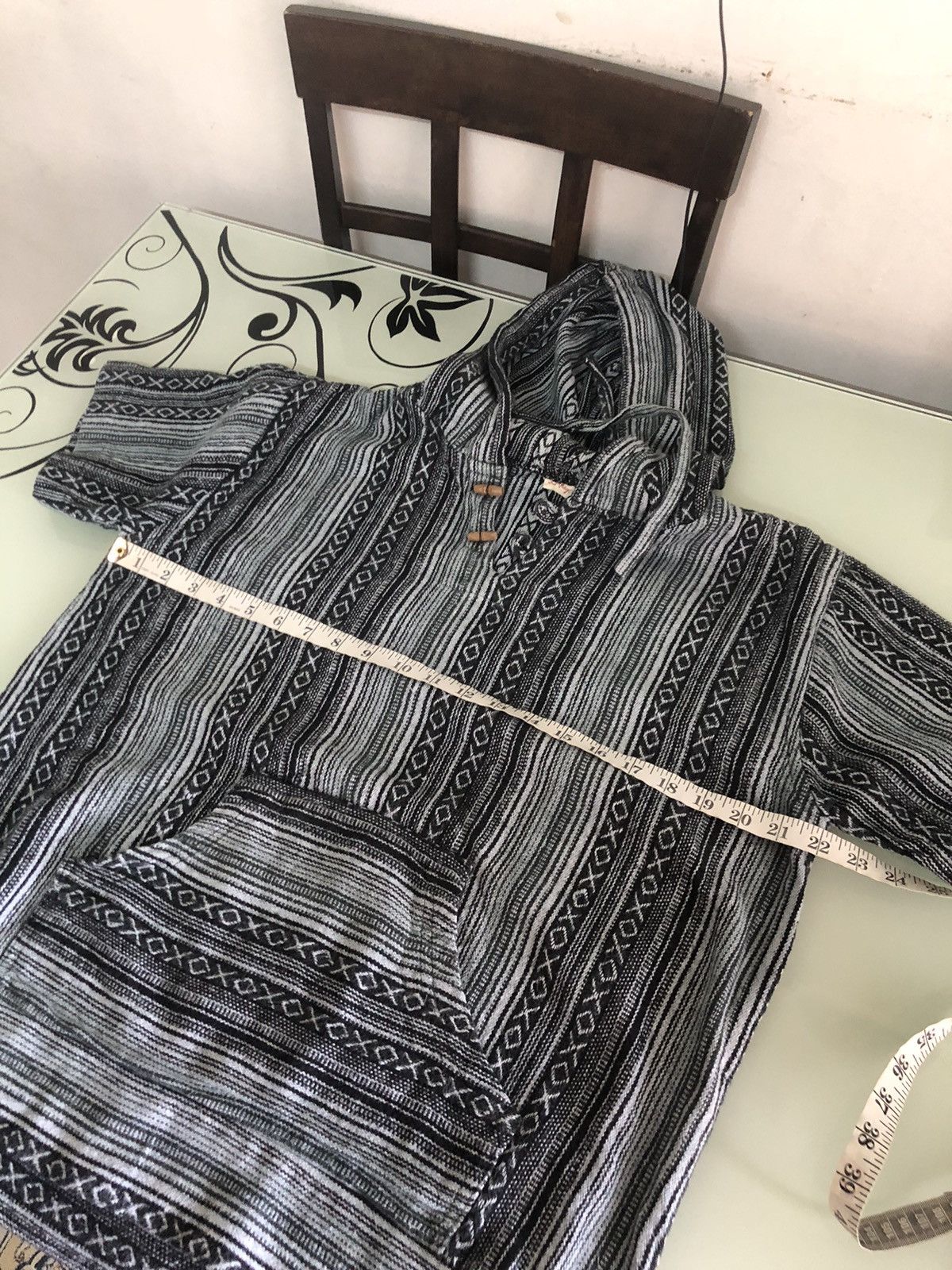 Vintage Vintage Lakhay Knit Cotton Hitchhiker Boho Hoodie Like Coogi Size US S / EU 44-46 / 1 - 18 Thumbnail