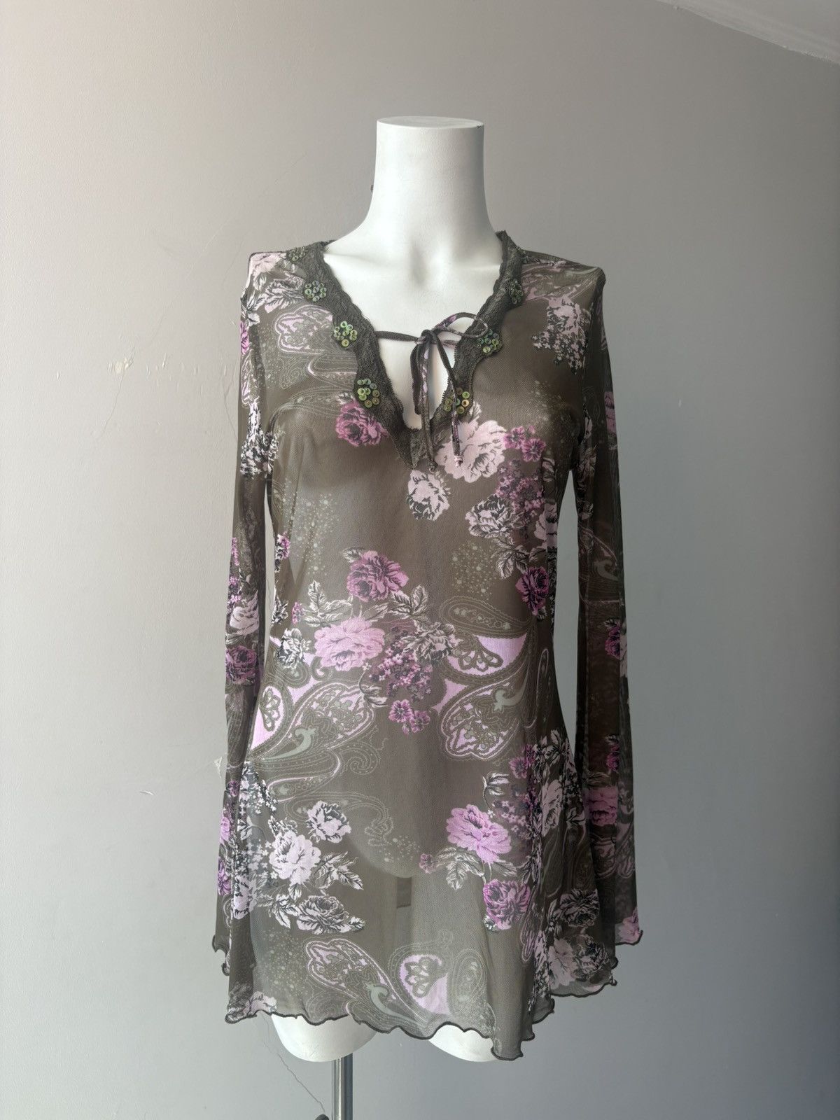 Vintage y2k blouse Size XL / US 12-14 / IT 48-50 - 4 Thumbnail