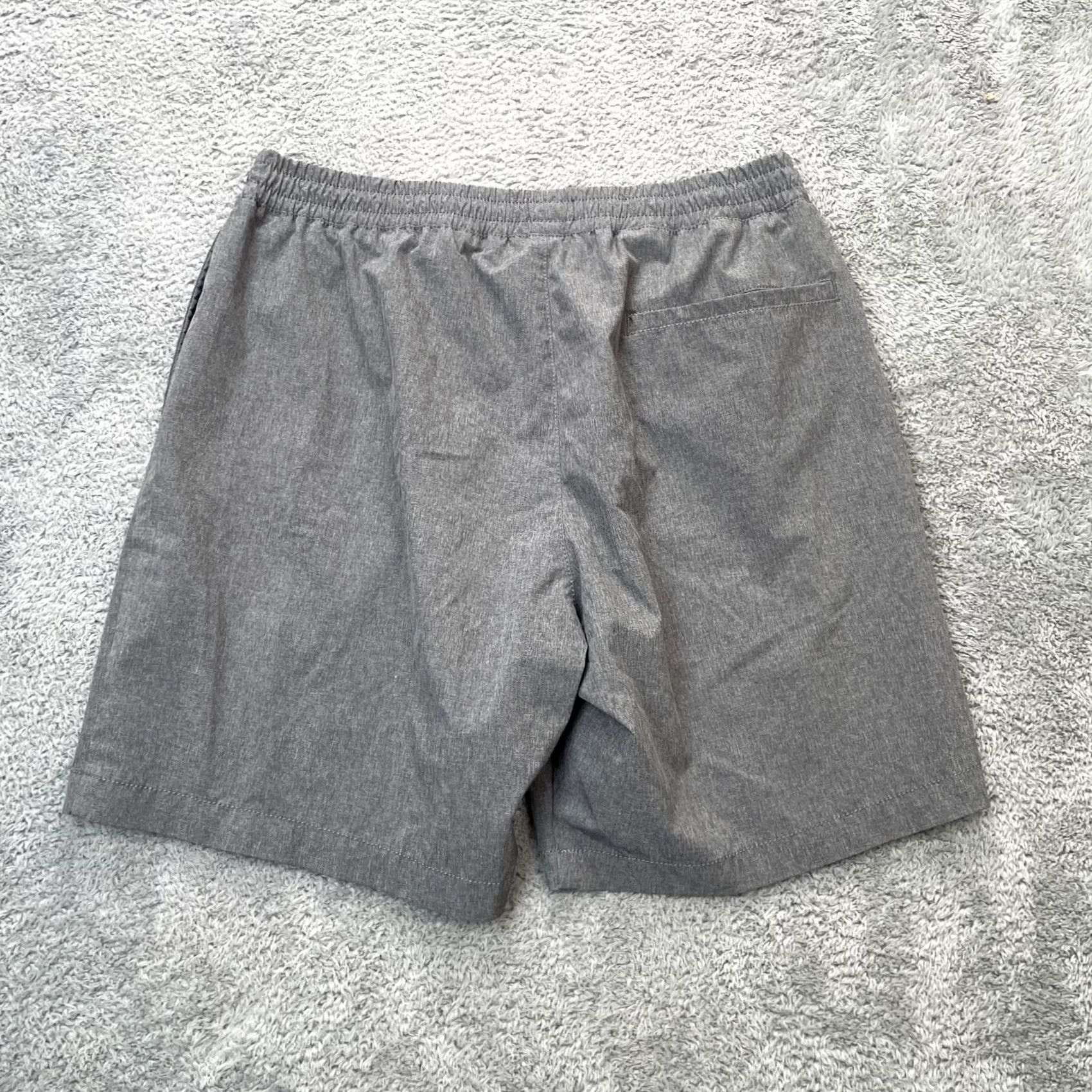 J.Crew J.CREW Shorts Mens Small Gray Flex Tech Drawstring Athletic Moisture Wicking Regular Inseam 8 in Pocket Slash Front Chino Sport Casual Size US 29 - 5 Thumbnail