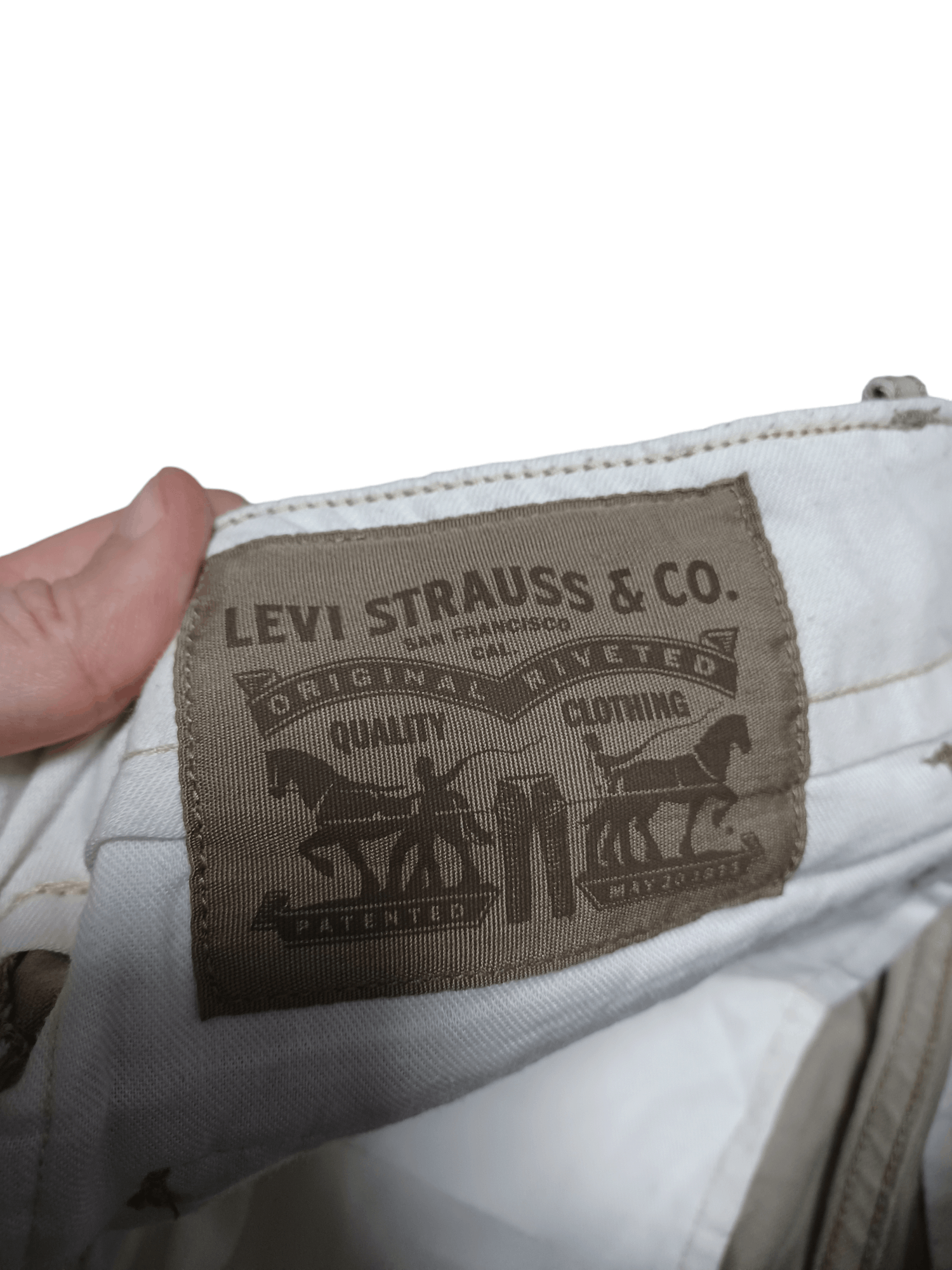 Levi's LEVI`S MILITARY CARGO MULTIPOCKET WHITE TAB SHORTS Size US 32 / EU 48 - 5 Thumbnail