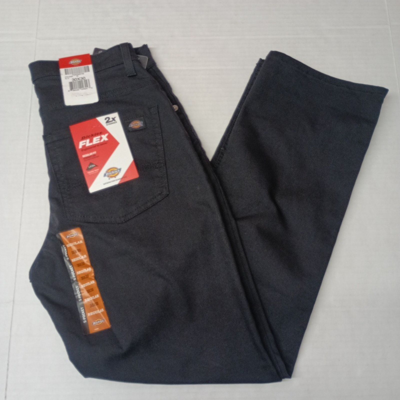 Dickies Dickies Flex 2X Stronger Pants Men's 30x30 Black Regular Fit Size US 30 / EU 46 - 1 Thumbnail