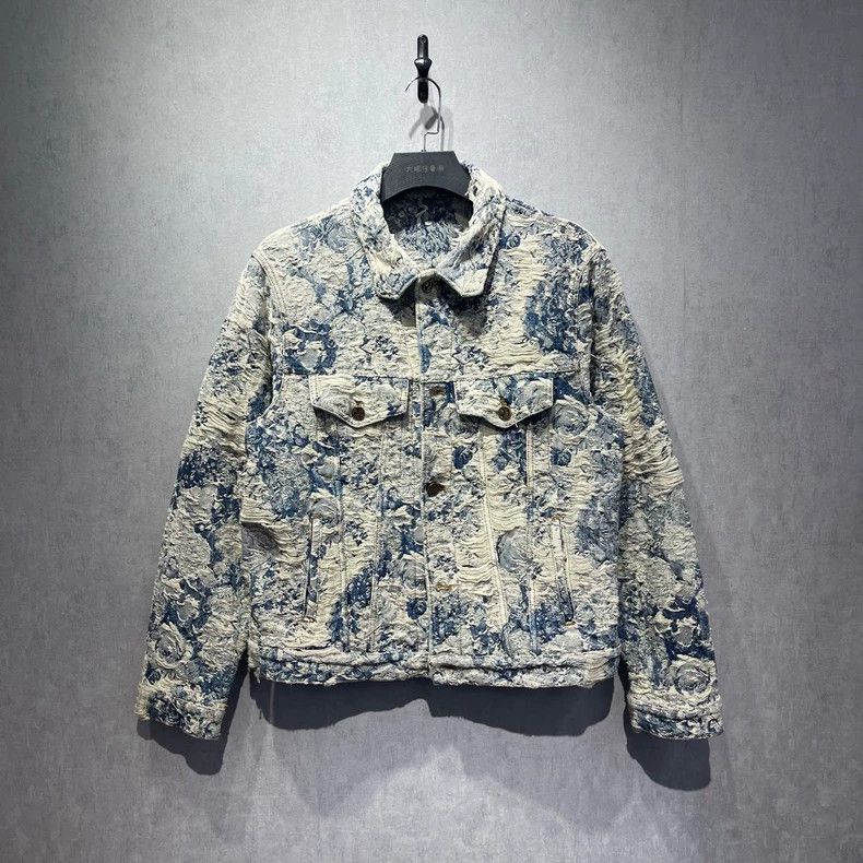 Louis Vuitton Louis Vuitton Erosive flower blue-white jacket Size US L / EU 52-54 / 3 - 1 Thumbnail