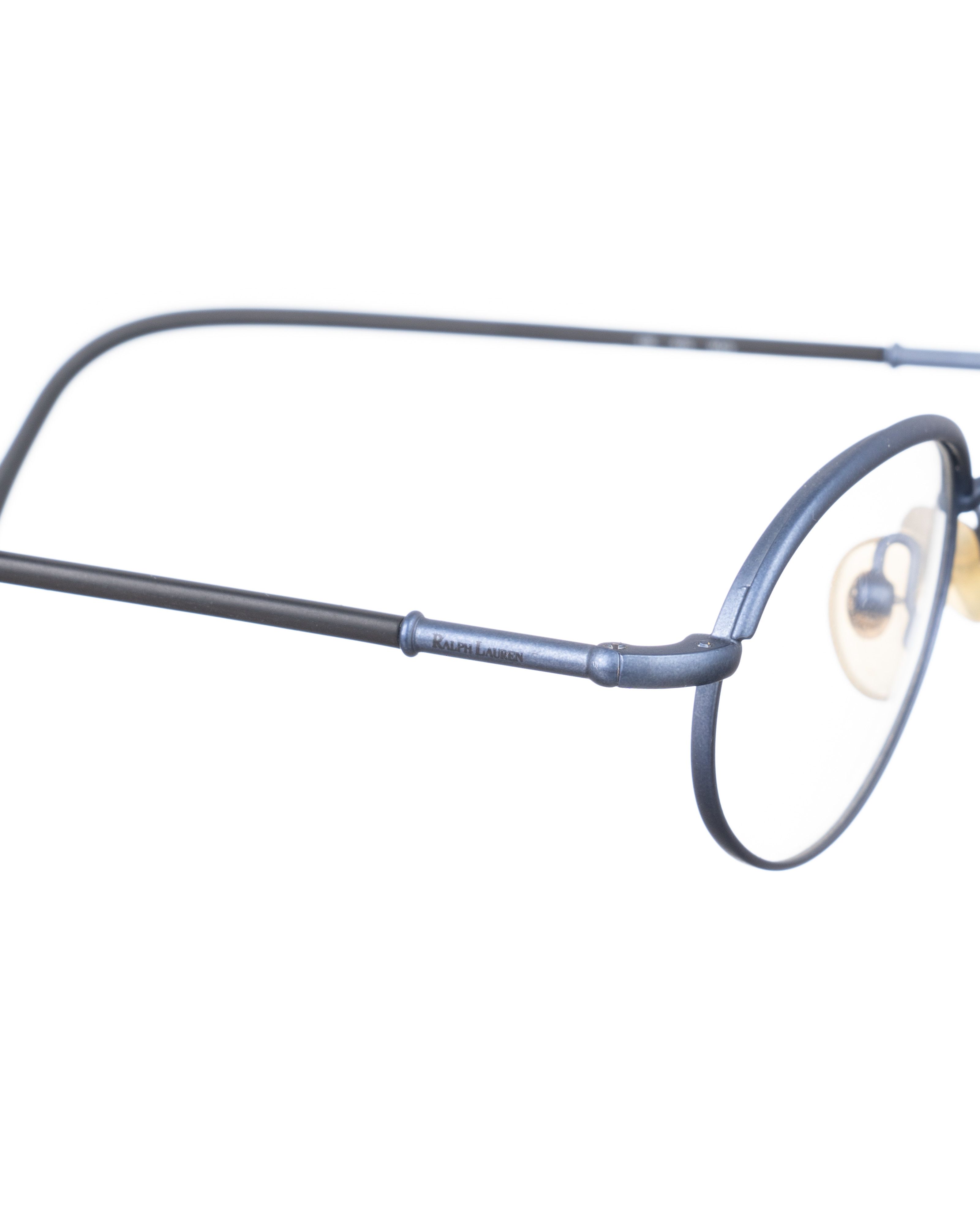 Ralph Lauren 00s Dark Matte Navy Retro Glasses