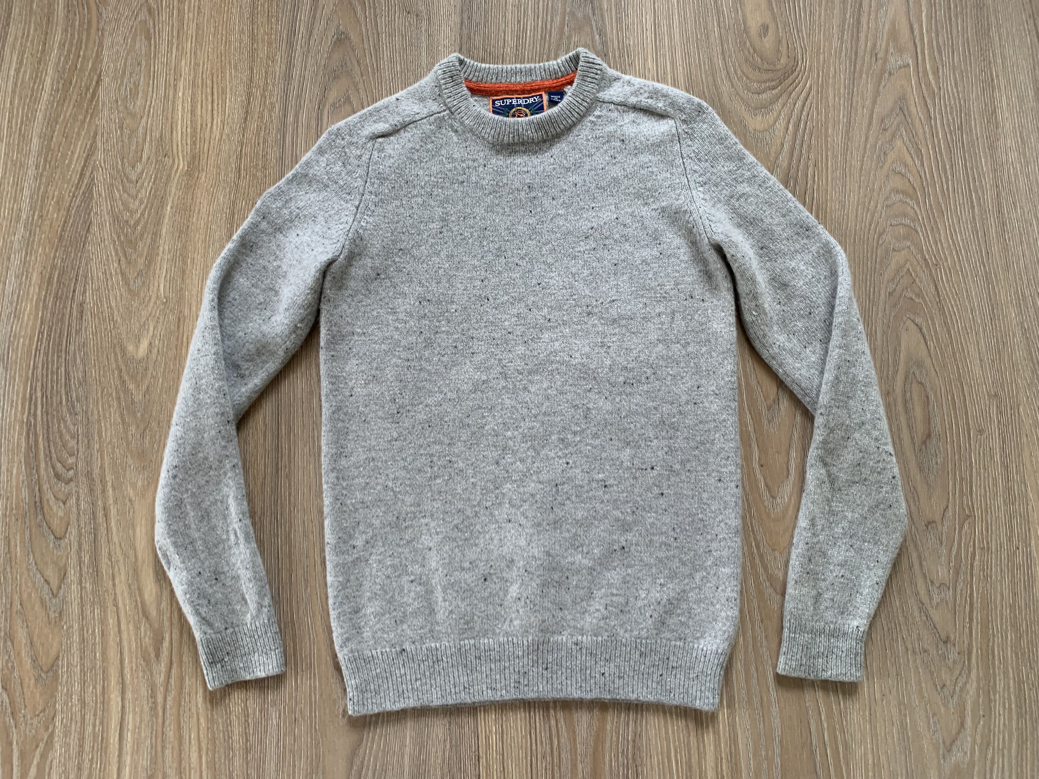 Japanese Brand × Superdry Superdry Grey Wool Sweater Size US XS / EU 42 / 0 - 2 Thumbnail