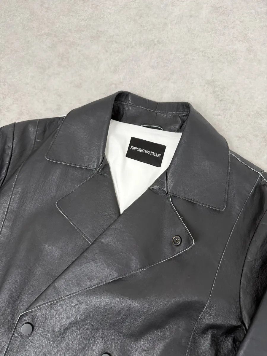 Emporio Armani SS2013 Emporio Armani Black Eroded Blazer Officer Jacket Size US M / EU 48-50 / 2 - 12 Thumbnail
