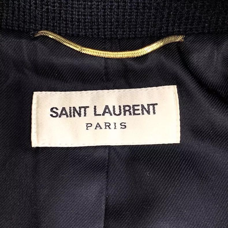 Saint Laurent Paris Saint Laurent Black Striped Baseball Jacket-2507 Size US M / EU 48-50 / 2 - 3 Thumbnail
