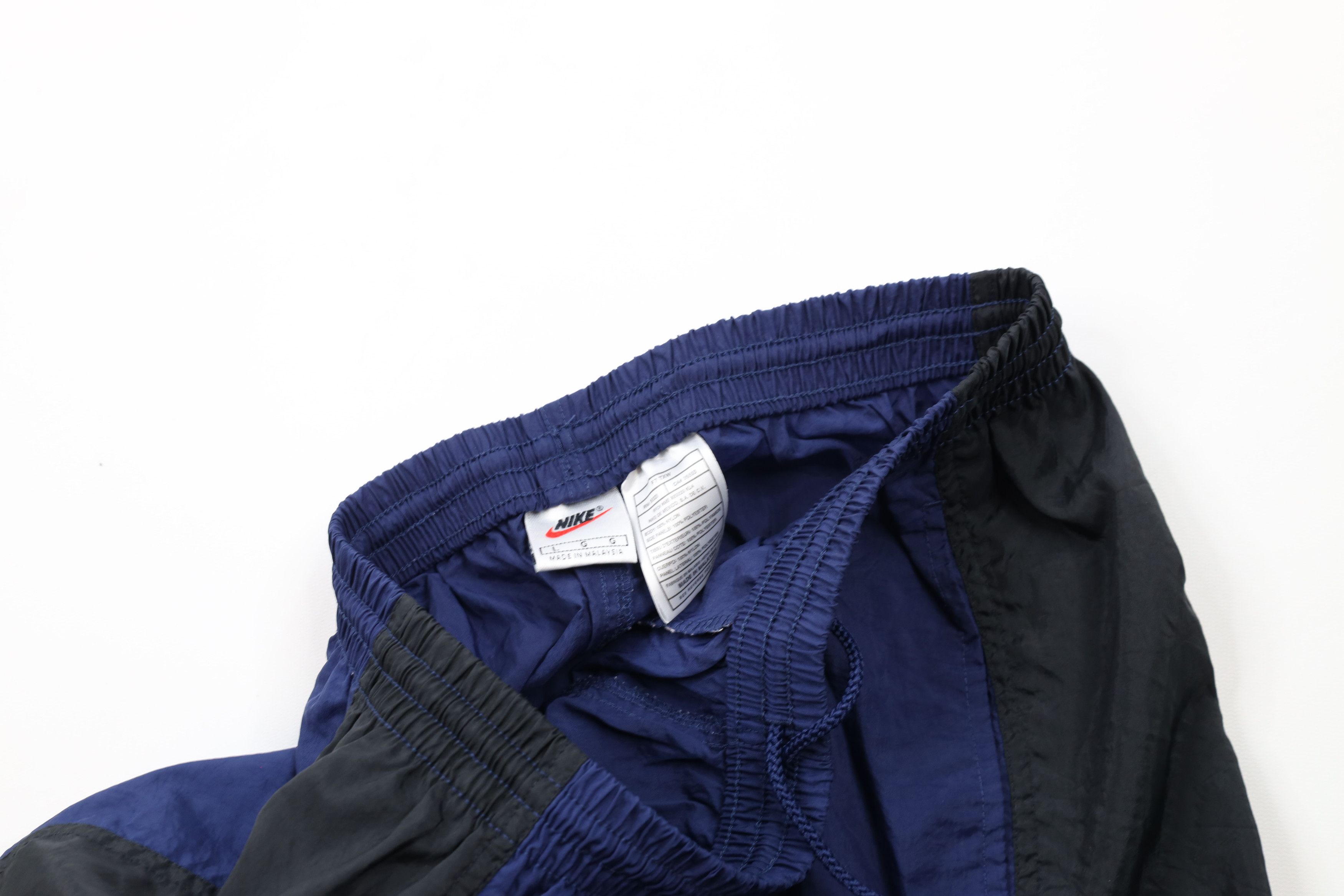 Nike × Vintage Vintage 90s Nike Block Letter Nylon Joggers Jogger Pants Size 34 - 7 Thumbnail