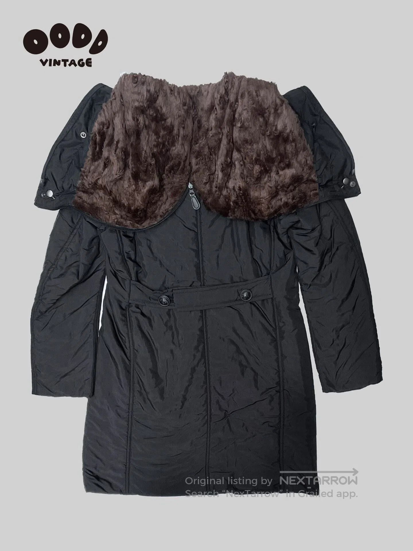 Issey Miyake Issey Miyake Black Fur Hooded Parka. Size M / US 6-8 / IT 42-44 - 3 Thumbnail