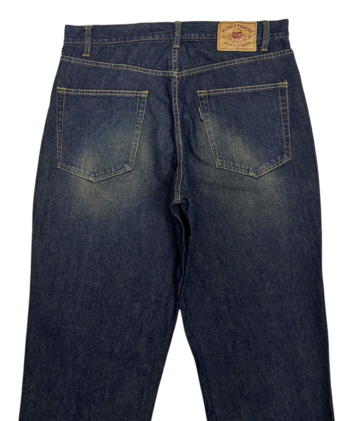 If Six Was Nine × Japanese Brand × Le Grande Bleu (L.G.B.) Sly Skateboards Baggy Jeans Rusty Distressed Style Jean Size US 36 / EU 52 - 6 Thumbnail