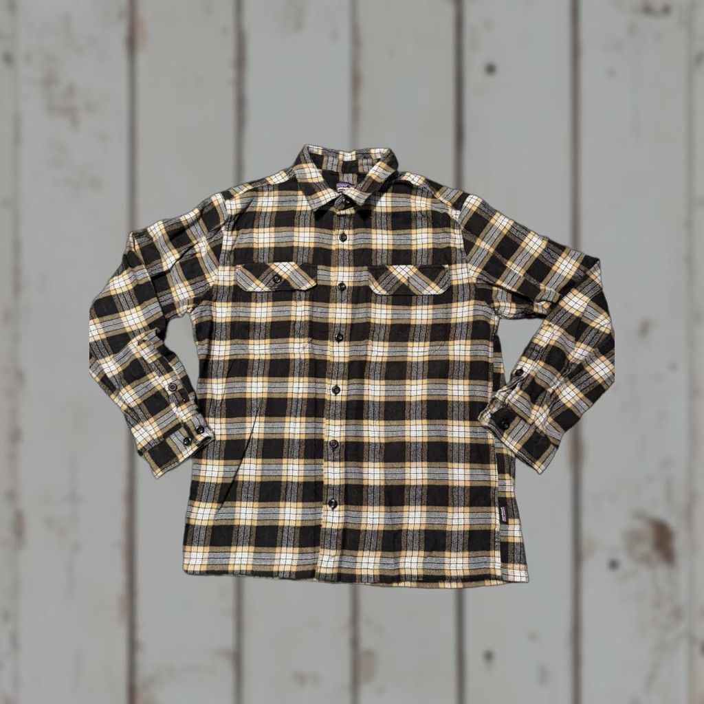 Patagonia Patagonia Fjord Flannel Shirt Long Sleeve Mens Organic Cotton Midweight Medium Size US L / EU 52-54 / 3 - 1 Thumbnail