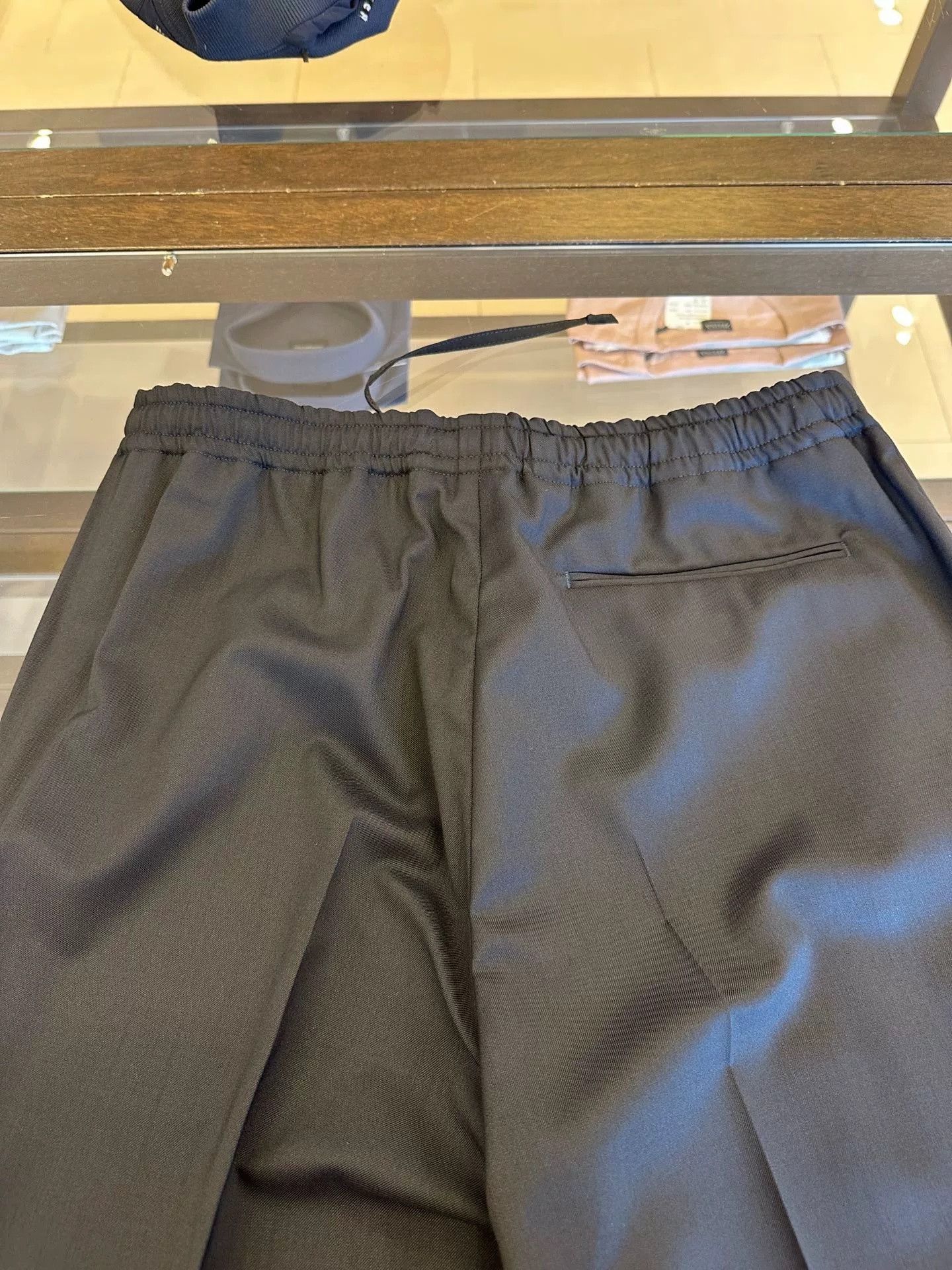 Ermenegildo Zegna Zegna Thin Navy Drawstring Men's Pants Size US 30 / EU 46 - 7 Thumbnail