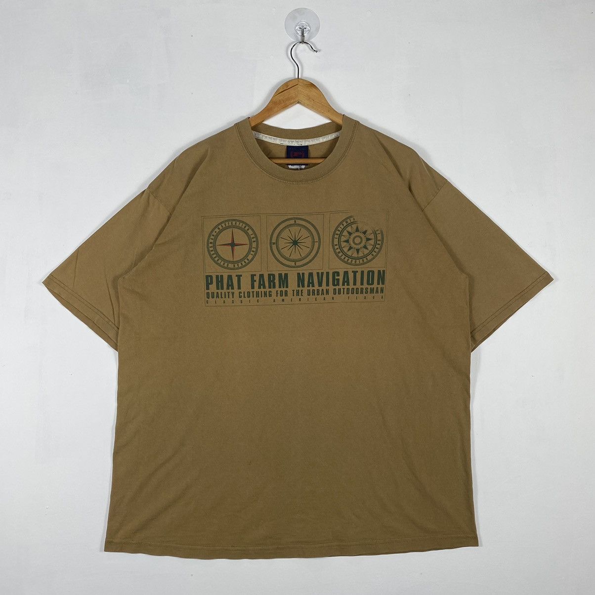 Phat Farm × Rap Tees × Vintage Vintage 90's PHAT FARM Navigation New York Streetwear Tee Size US L / EU 52-54 / 3 - 2 Thumbnail
