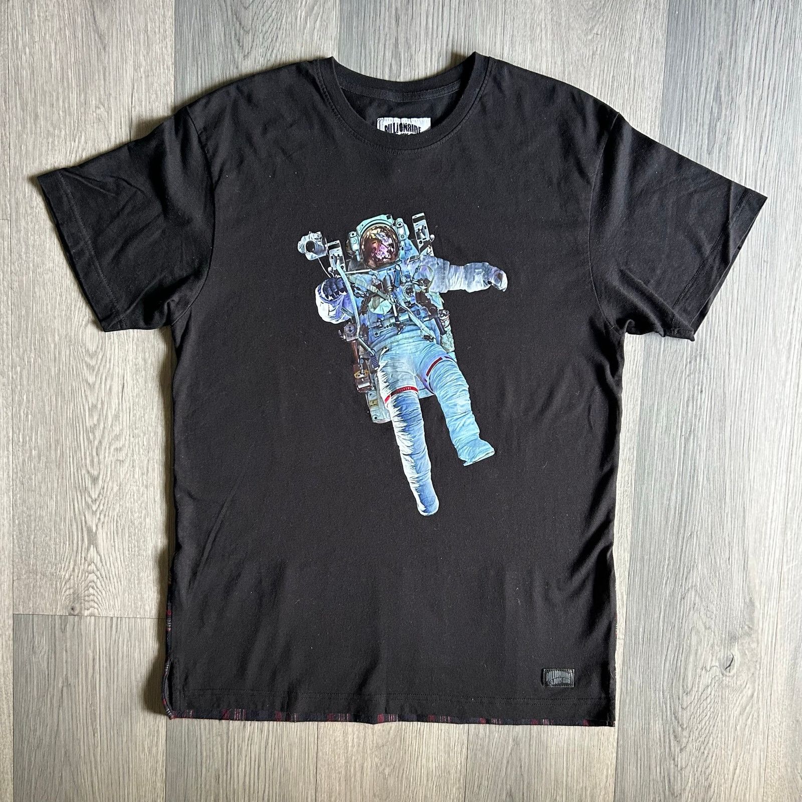 Billionaire Boys Club Billionaire Boys Club Astronaut Plaid Hem T-Shirt- Sz, L Size US L / EU 52-54 / 3 - 2 Thumbnail