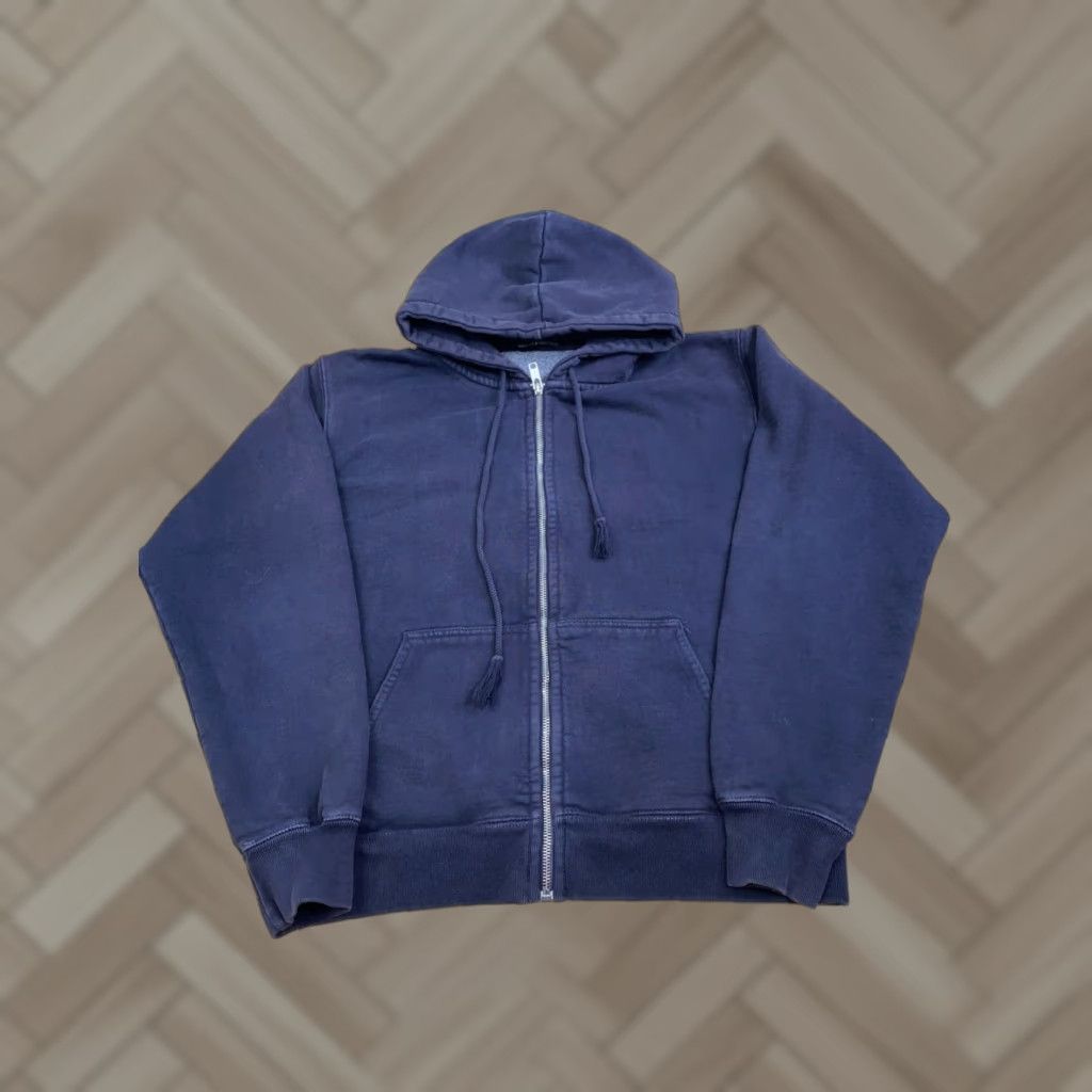 Brandy Melville Brandy Melville Jacket Womens One Size Blue Hooded Zip Cotton Jacket Size ONE SIZE - 1 Thumbnail