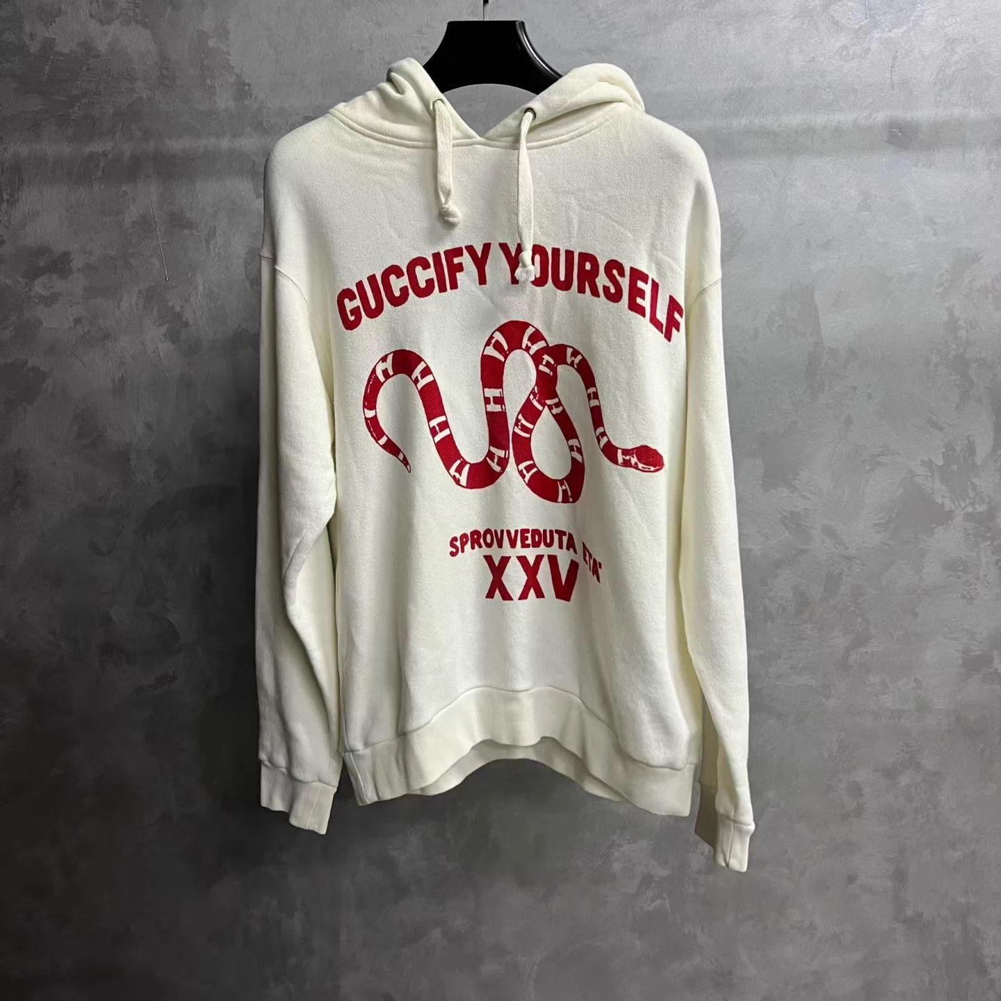 Gucci Gucci white print hoodie S Size US S / EU 44-46 / 1 - 1 Thumbnail