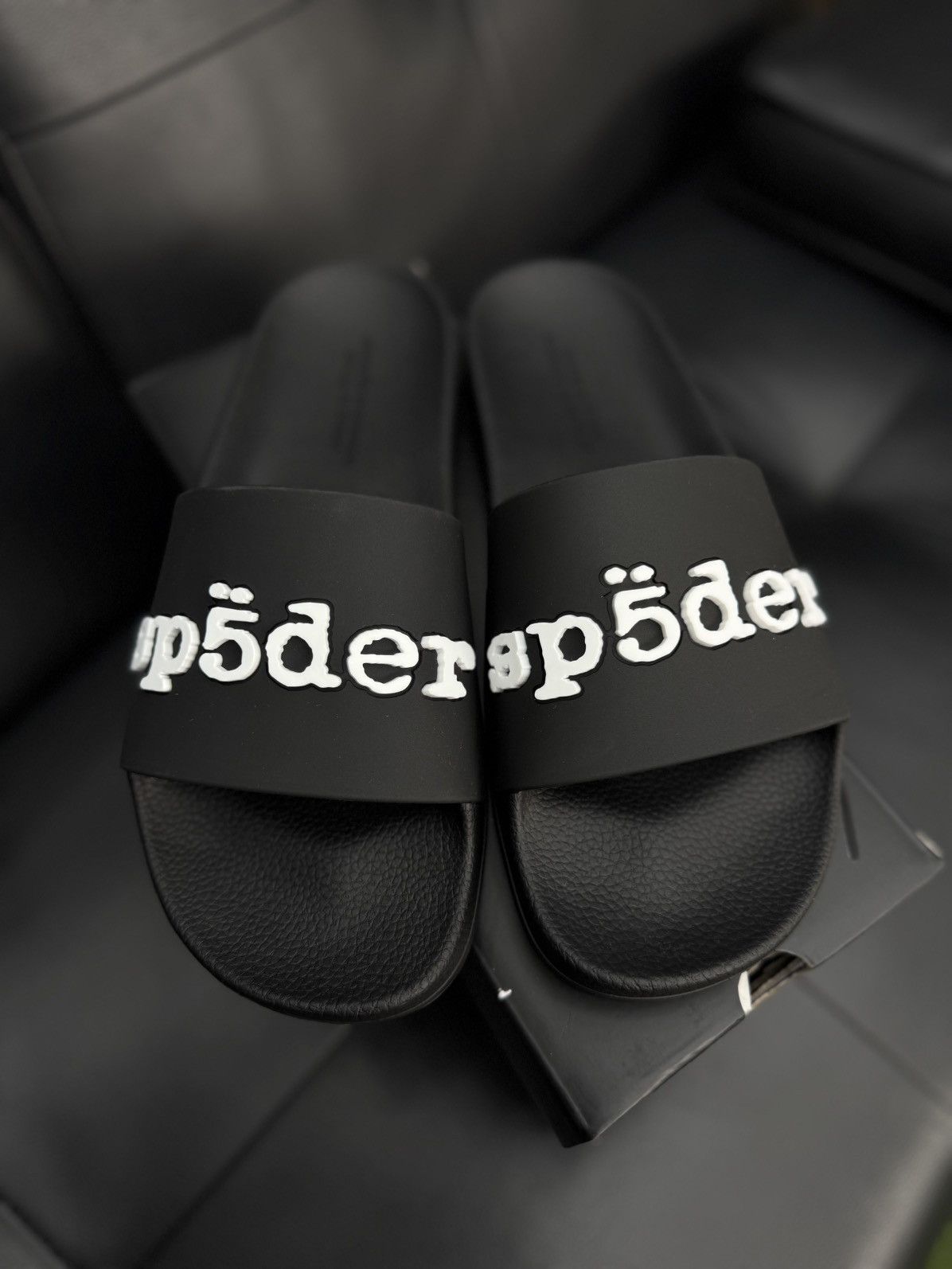 Sp5der Sp5der Slides Slip On Black Size 9 (Brand New) Size US 9 / EU 42 - 3 Thumbnail