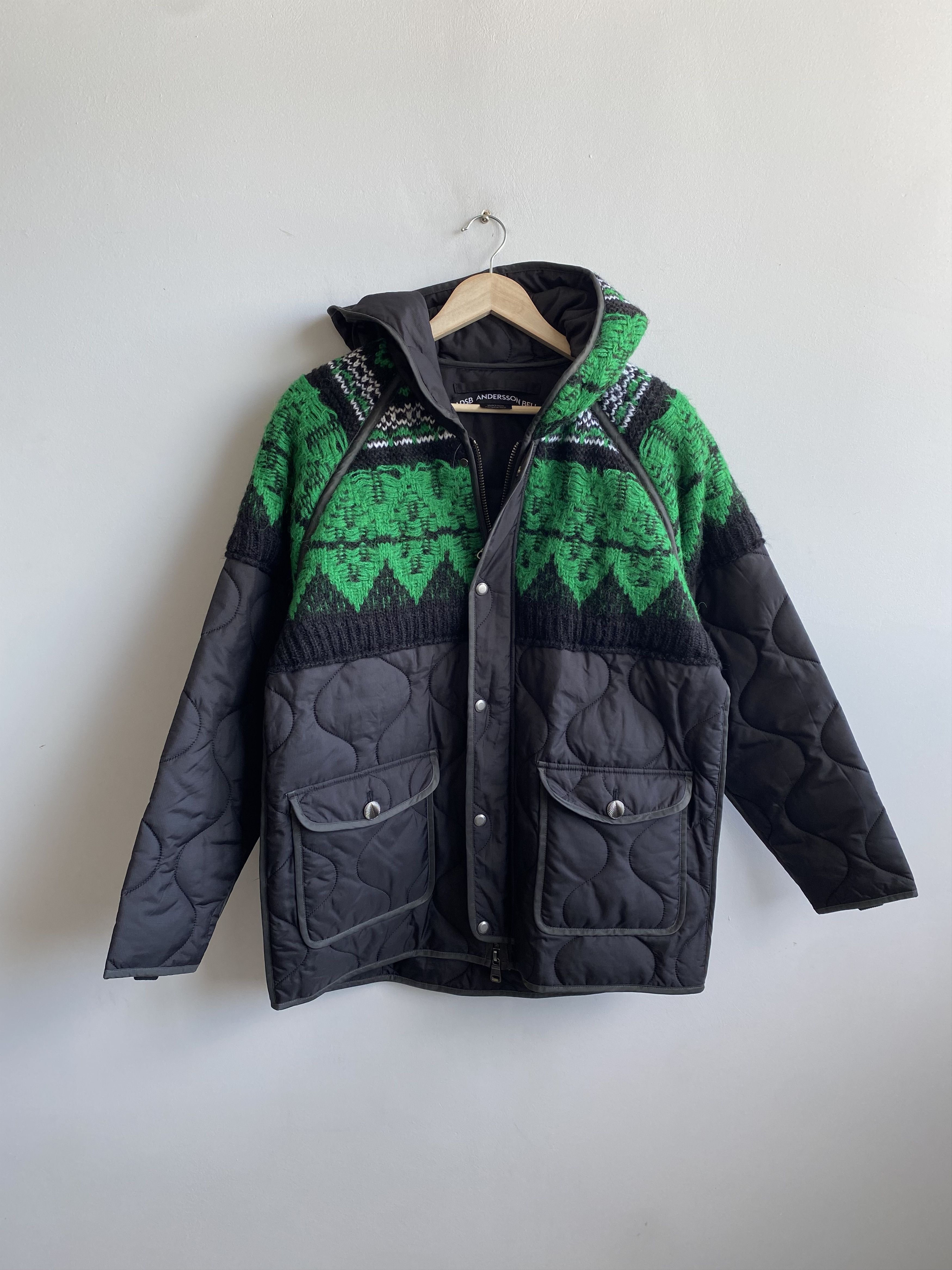 Andersson Bell Andersson Bell ADSB Unisex Nordic Knit Patch Quilted Parka Size US S / EU 44-46 / 1 - 1 Thumbnail