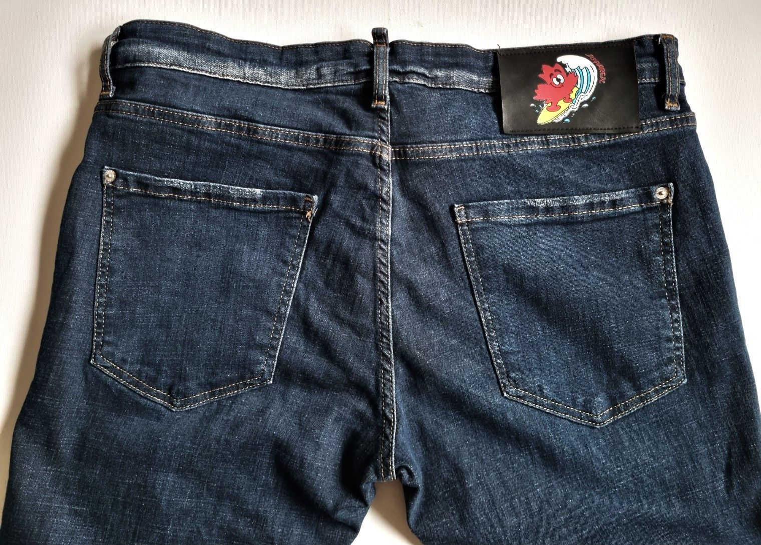 Dsquared2 Dsquared2 Distressed Stretch Denim Slim Jeans Size US 38 / EU 54 - 3 Thumbnail