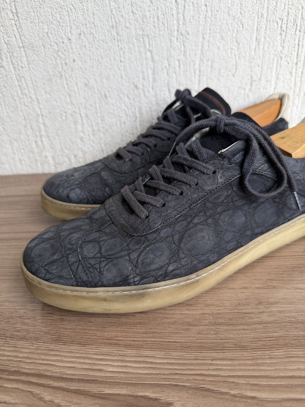 Loro Piana Crocodile embossed 70's walk sneaker Size US 9 / EU 42 - 2 Thumbnail