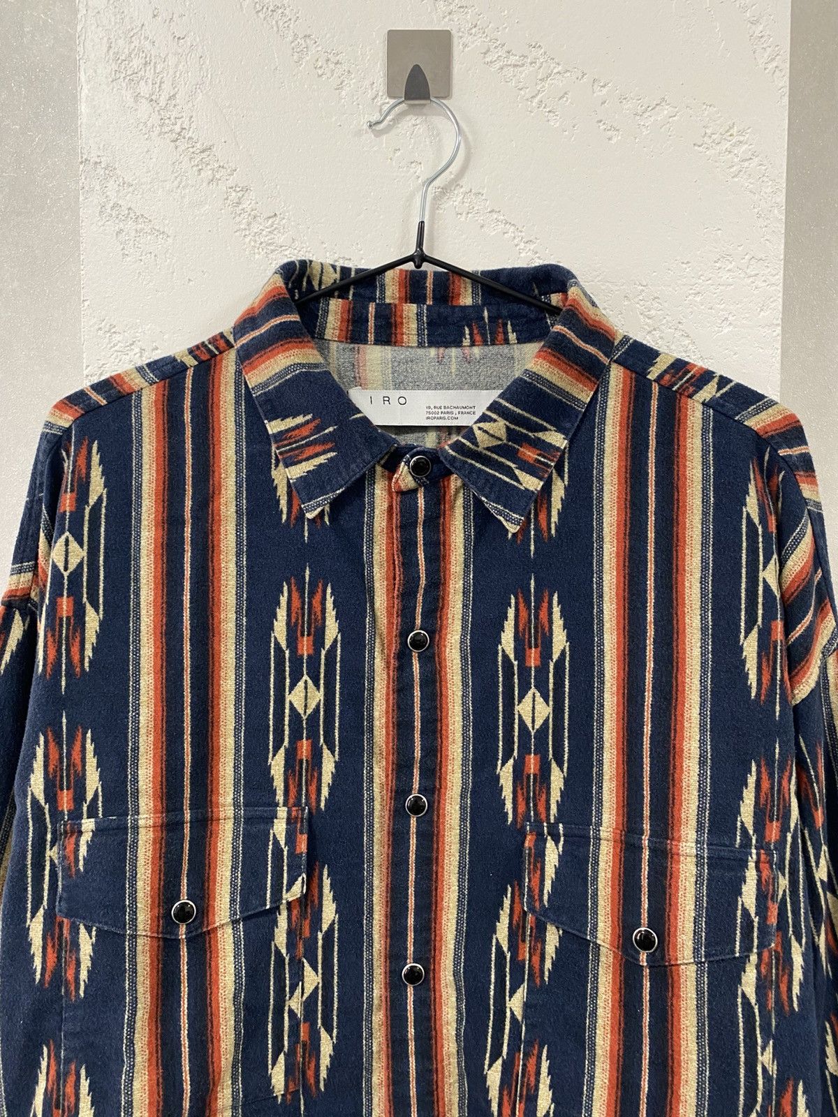 Iro Iro Aztec Print Button Shirt Navajo Print Cowboy RRL Style Size US XL / EU 56 / 4 - 2 Thumbnail