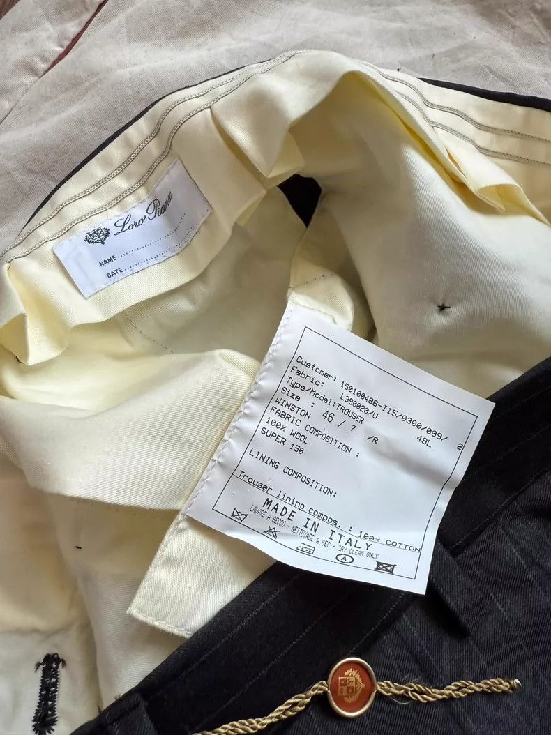 Loro Piana LORO PIANA Wool striped trousers Size US 30 / EU 46 - 4 Thumbnail
