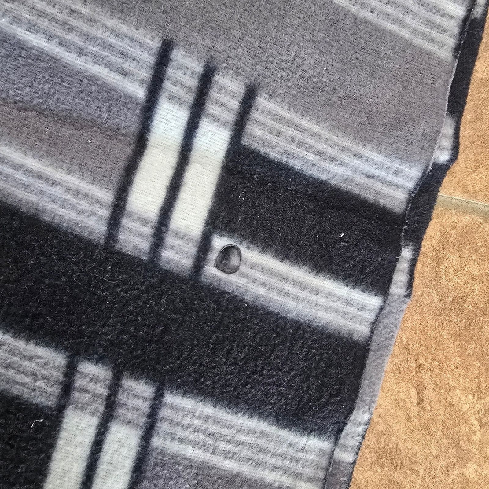 Other Grey Black Design Fringed Scarf Size ONE SIZE - 2 Thumbnail