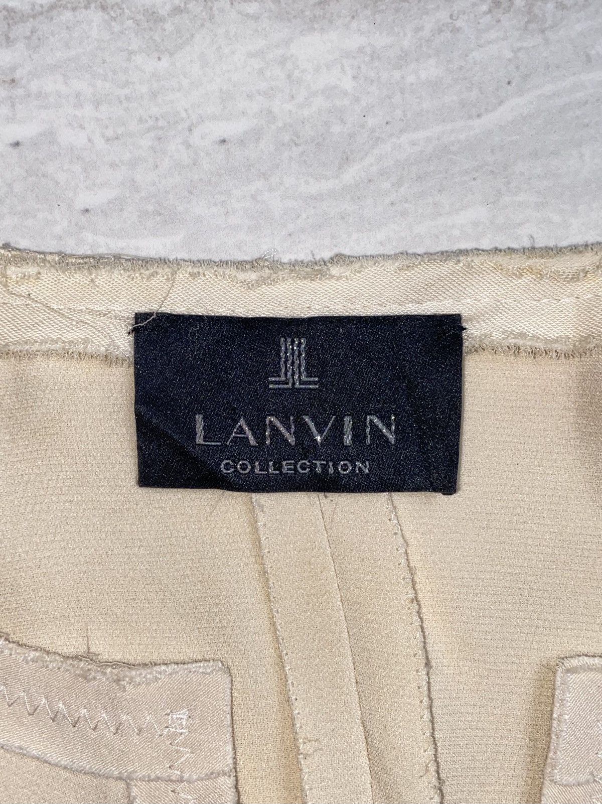Lanvin LANVIN Collection Cream Blouse Size L / US 10 / IT 46 - 11 Thumbnail
