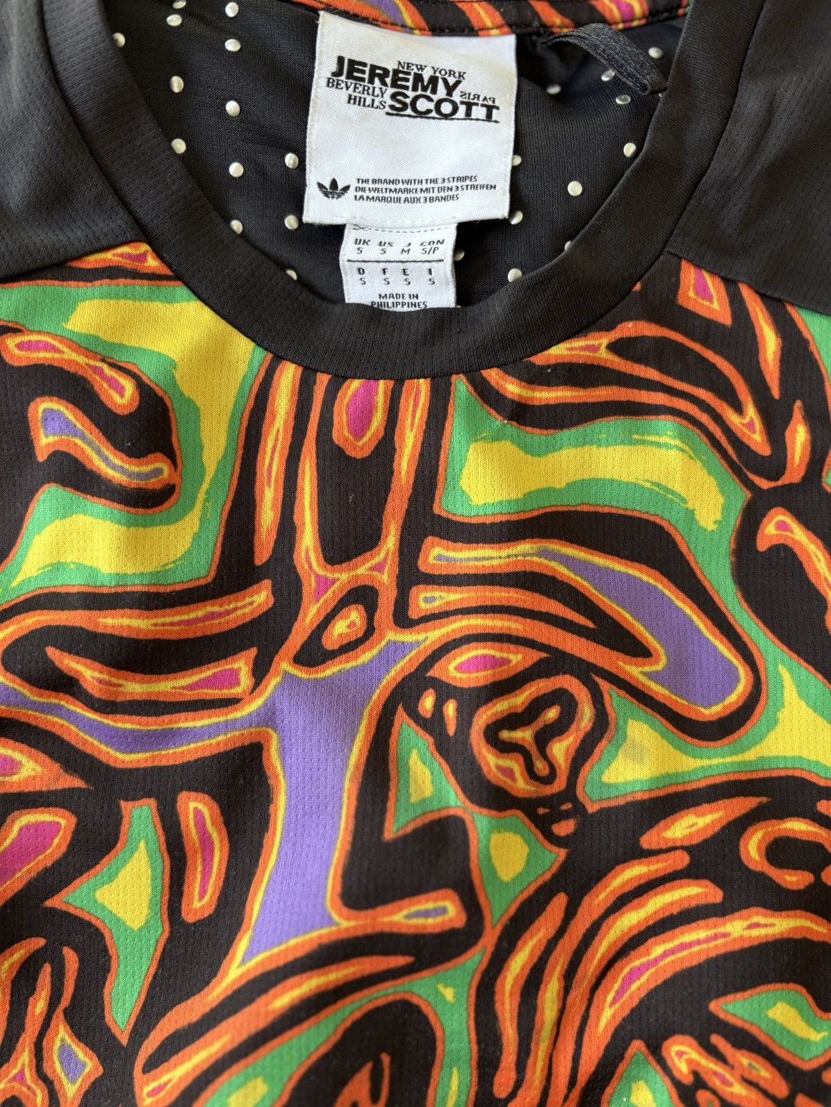 Adidas × Jeremy Scott Adidas x Jeremy Scott Psychedelic Climachill Tee – Very Rare Size US S / EU 44-46 / 1 - 12 Thumbnail