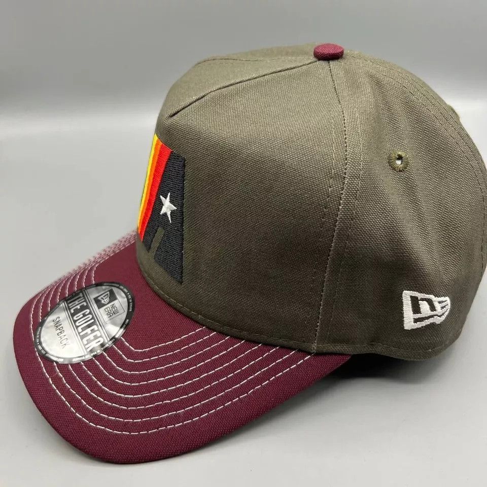 New Era Houston Astros Hat Men Astrodome Patch The Golfer Snap Back Size ONE SIZE - 7 Thumbnail