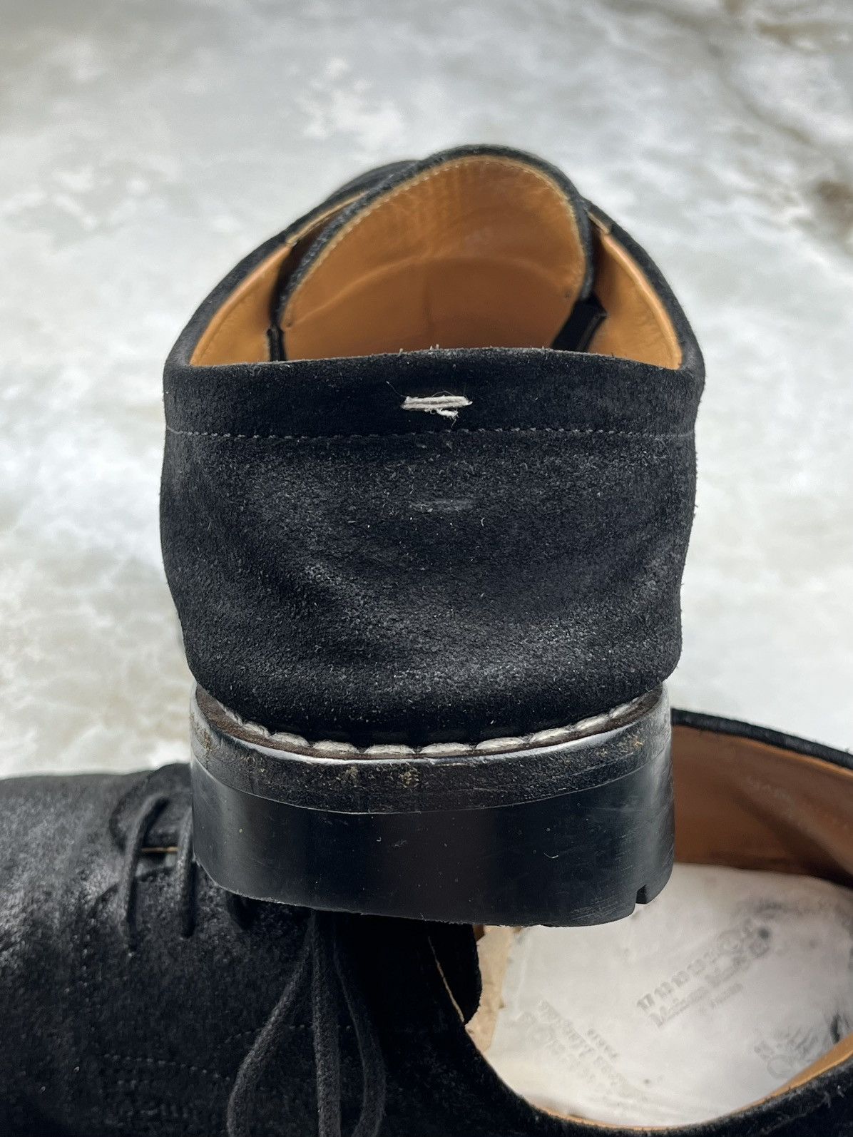 Maison Margiela Maison Margiela Waxed Suede Vibram Lug Sole Derbies Size US 8 / EU 41 - 10 Thumbnail