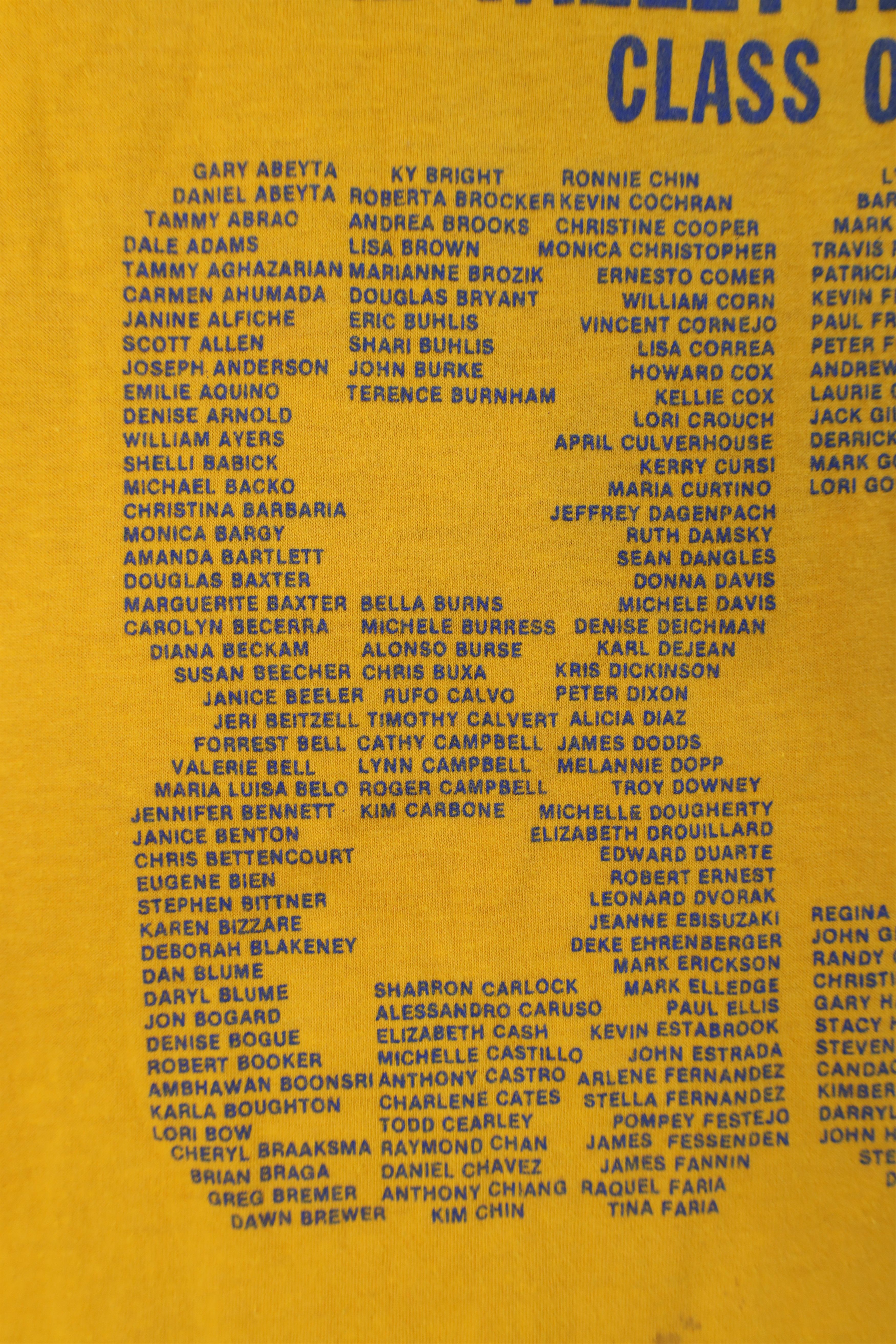 Vintage Vintage 80s Valley High School Class of 1983 T-Shirt USA Size L / US 10 / IT 46 - 5 Thumbnail