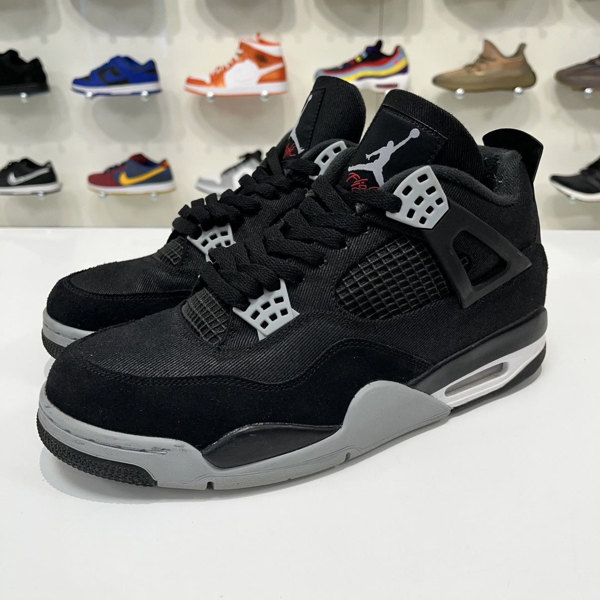Nike Air Jordan 4 Retro SE Black Canvas Size US 10.5 / EU 43-44 - 2 Thumbnail