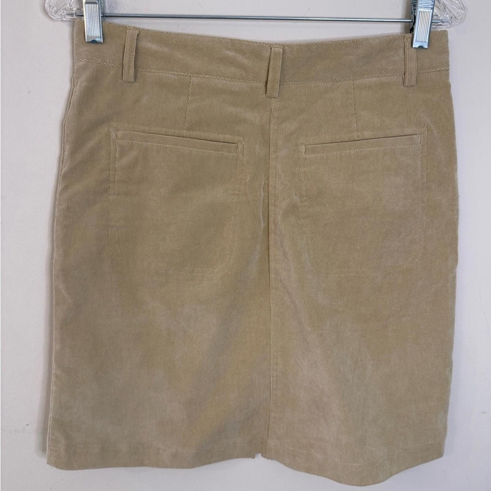Other Claudia Romanas tan Corduroy mini skirt SZ 2 Size 26" / US 2 / IT 38 - 2 Thumbnail