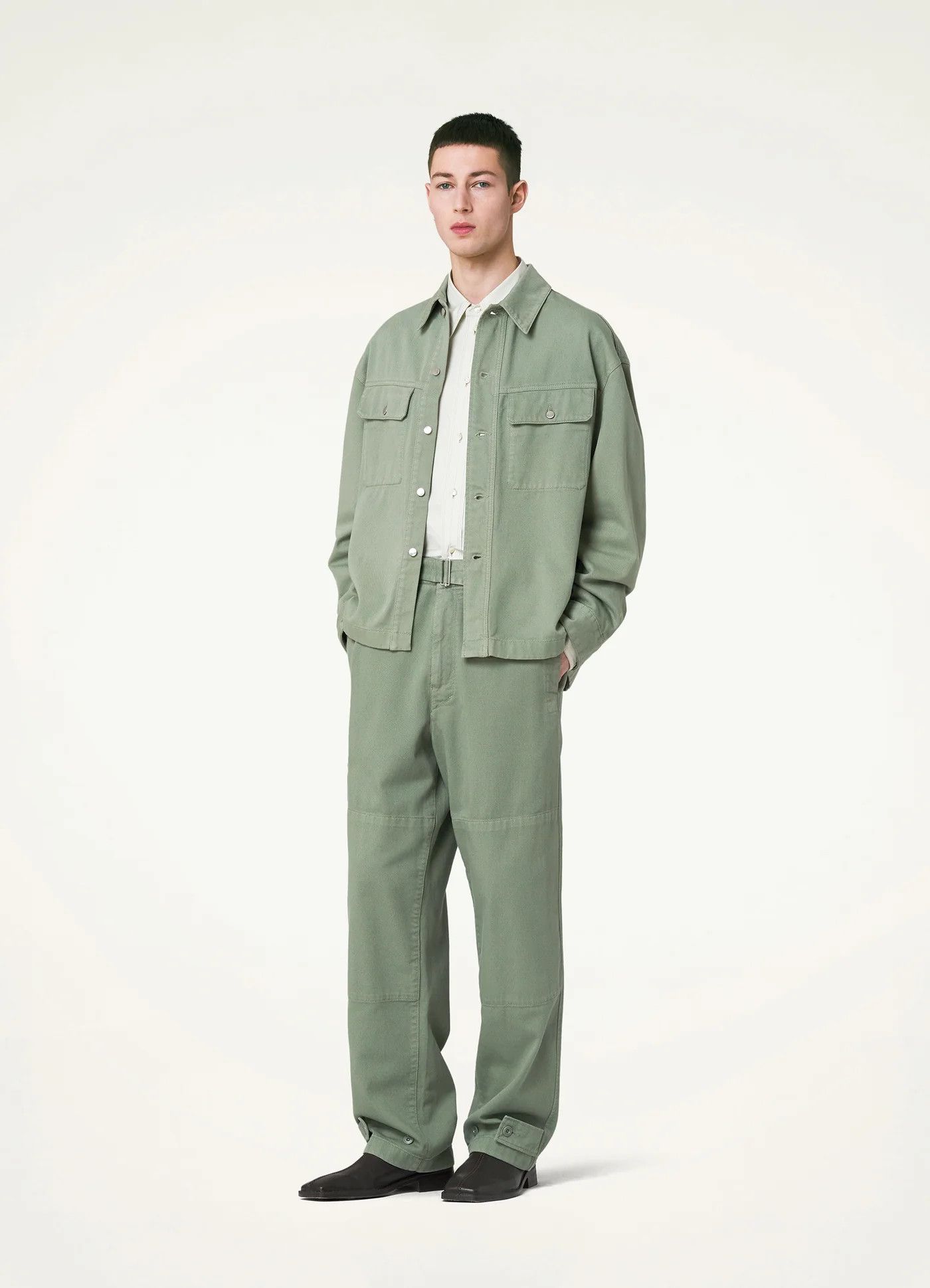 Lemaire 💚 Lemaire Trucker Overshirt Hedge Green Jacket 46 Size US S / EU 44-46 / 1 - 2 Thumbnail