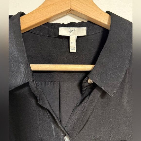 Joie Joie Sleeveless Black Button-Down Blouse XS Size XS / US 0-2 / IT 36-38 - 3 Thumbnail