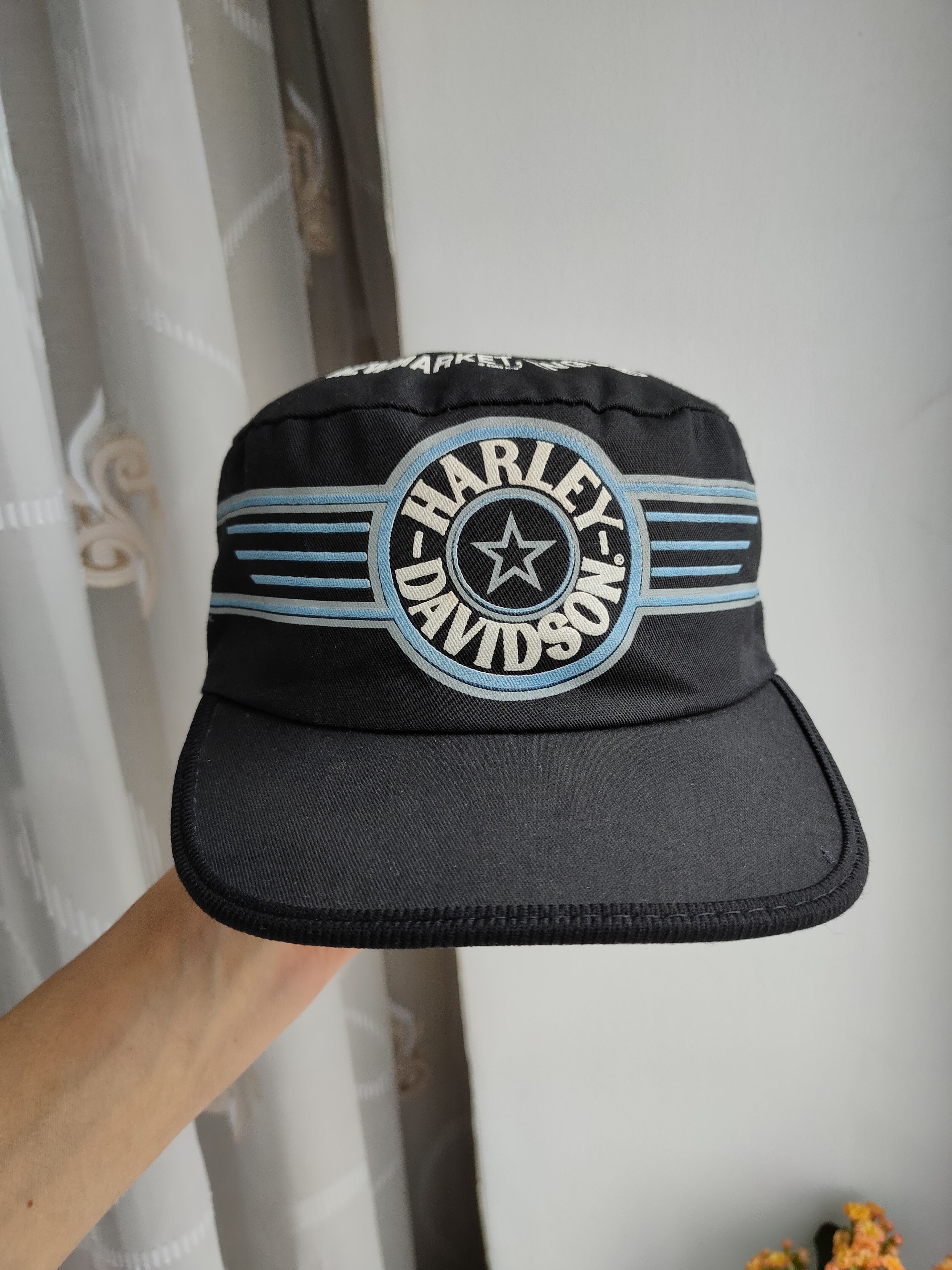 Harley Davidson Harley Davidson Vintage Military cap 2000 H-D R.K Stratman Size ONE SIZE - 1 Thumbnail