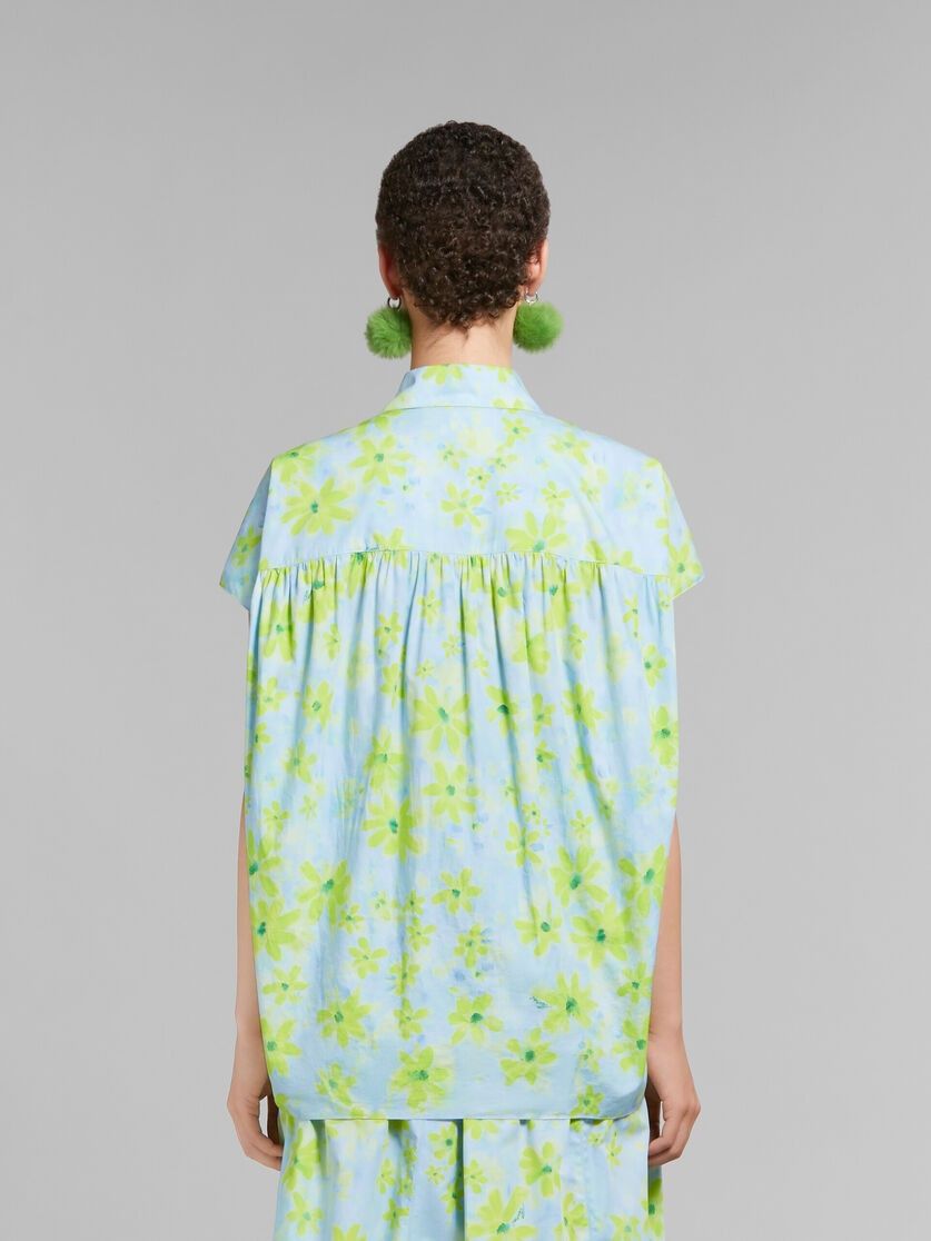 Marni oc11z0525 Poplin Cocoon Shirt in Green Size M / US 6-8 / IT 42-44 - 3 Thumbnail