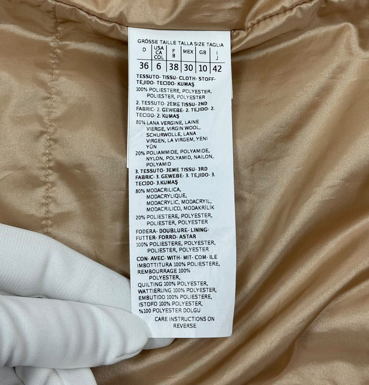 Marella Marella Quilted Wool Coat Fur Trim size IT 42 US 6 Size M / US 6-8 / IT 42-44 - 15 Thumbnail