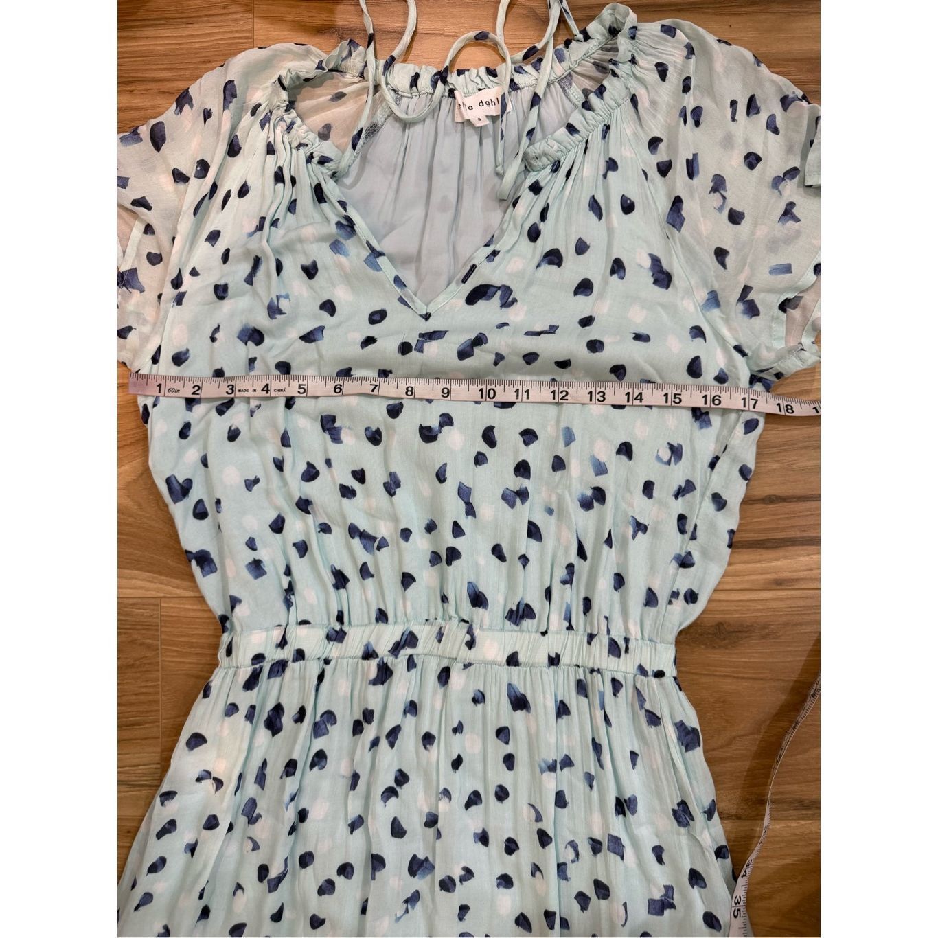 Bella Dahl BELLA DAHL Flutter Raglan Maxi Tier Dress in Seaspray Dots S Size S / US 4 / IT 40 - 9 Thumbnail