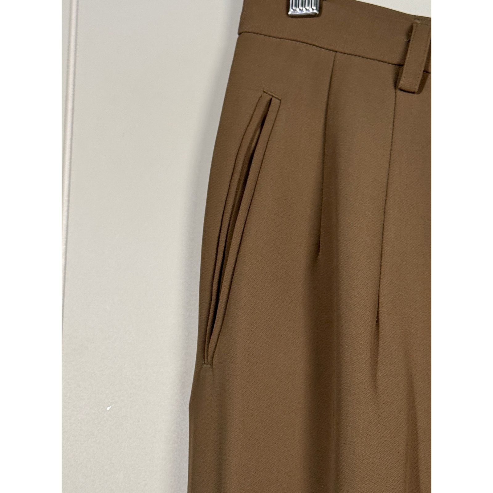 Other Max Studio Trousers Pleated Brown Dress Pants Size 11/12 Size 31" - 4 Thumbnail