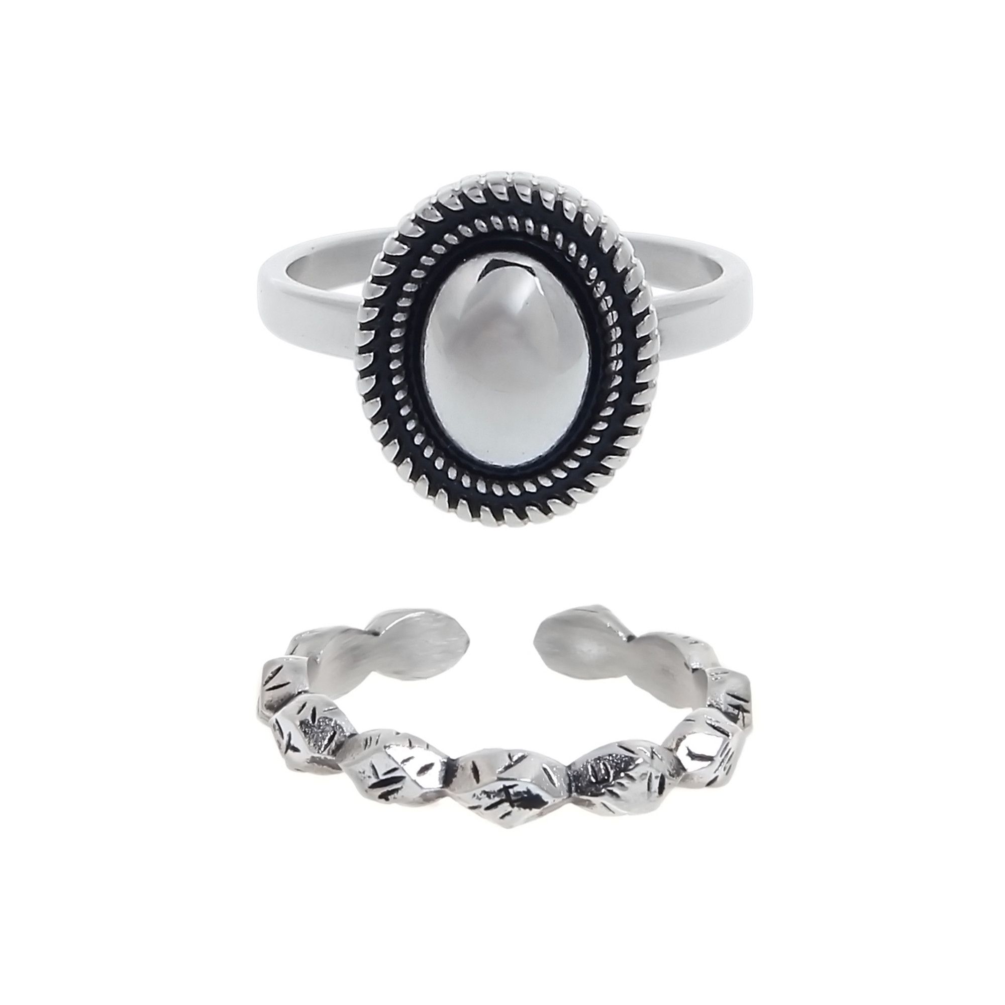 Jewelry New Design Jewelry Rings Open Size Chrome Ring (Size 7-13) Size ONE SIZE - 5 Thumbnail