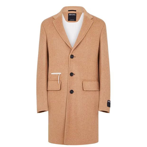 Z Zegna o1g2r1mq0824 Overcoat in Beige Size US M / EU 48-50 / 2 - 1 Thumbnail