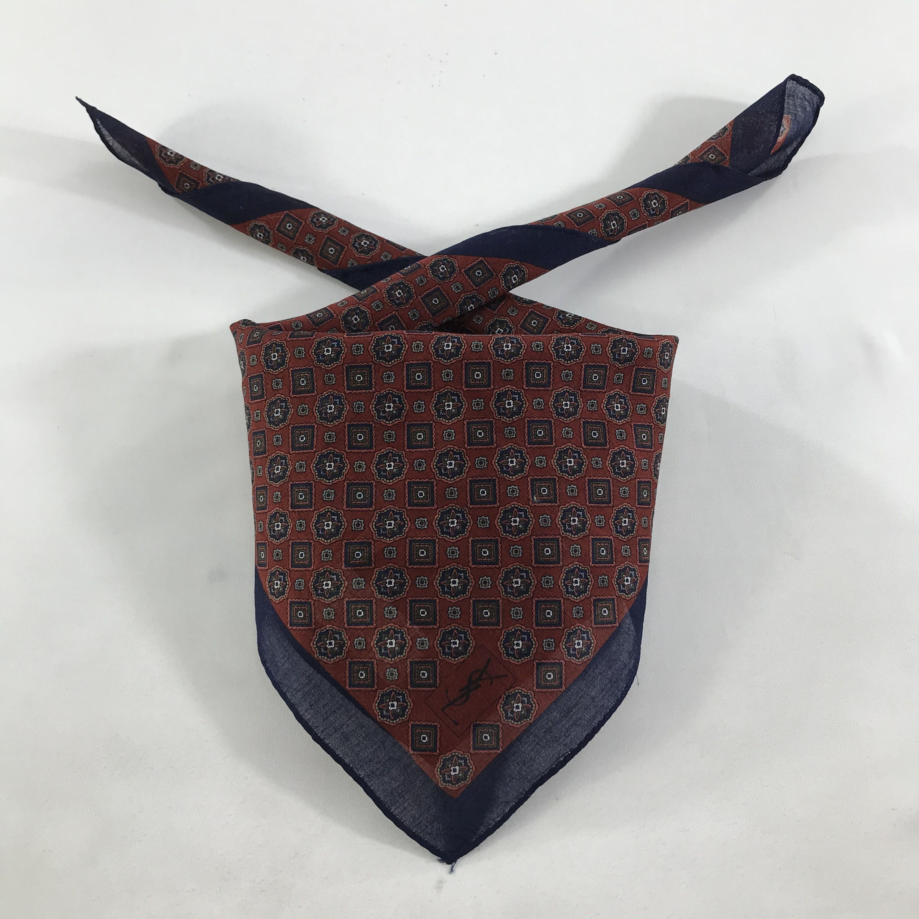 Vintage × Yves Saint Laurent Yves Saint Laurent Bandana / Handkerchief/Neckerchief -S1327 Size ONE SIZE - 3 Thumbnail