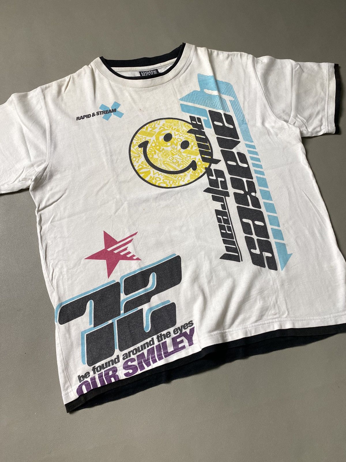 Beauty Beast × Hysteric Glamour × If Six Was Nine Y2K Home Boys Rapid Stream Poem Tshirt Size US L / EU 52-54 / 3 - 3 Thumbnail